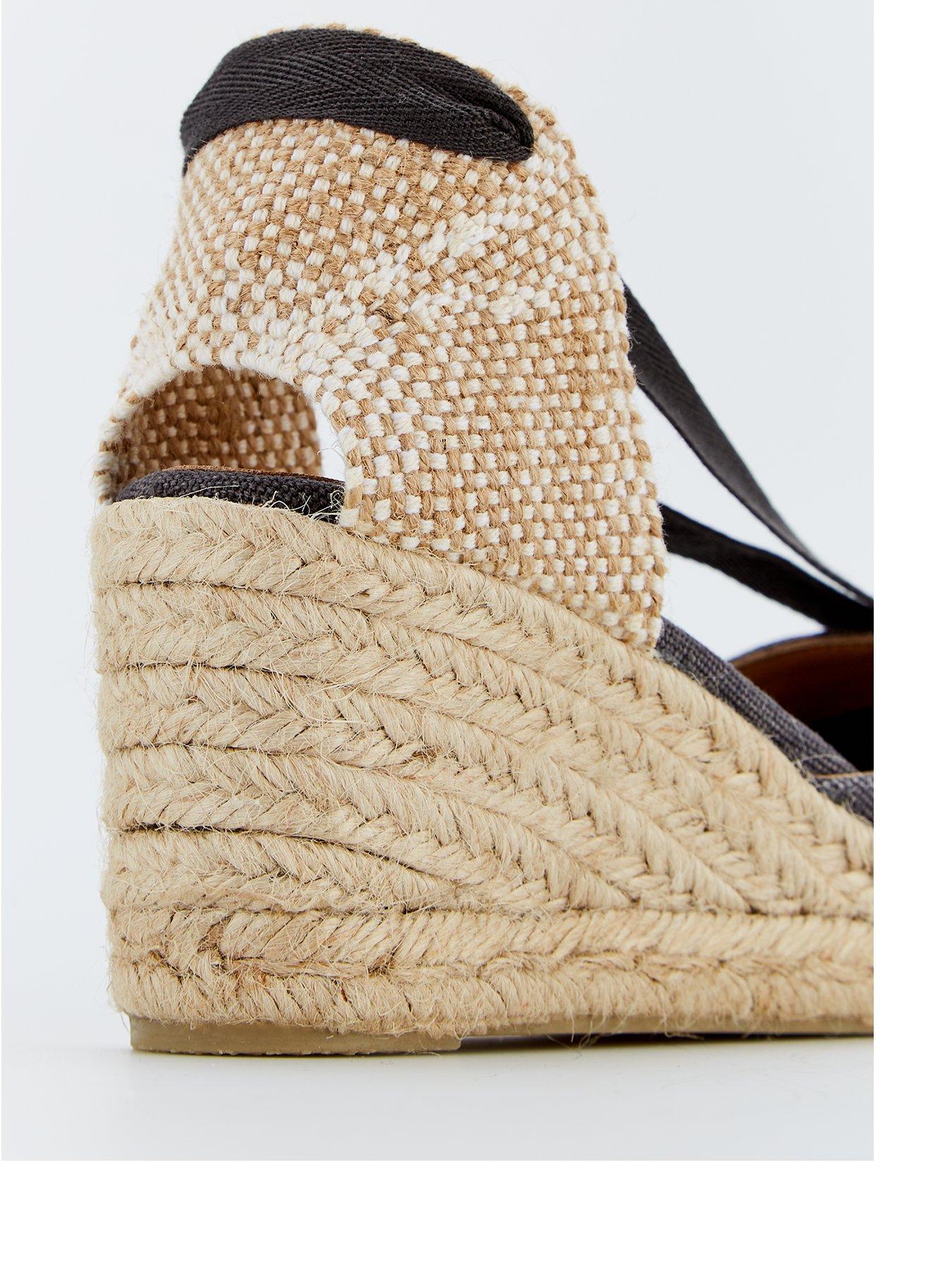 Image 3 of 5 of CASTANER Carina Wedge Espadrille - Charcoal