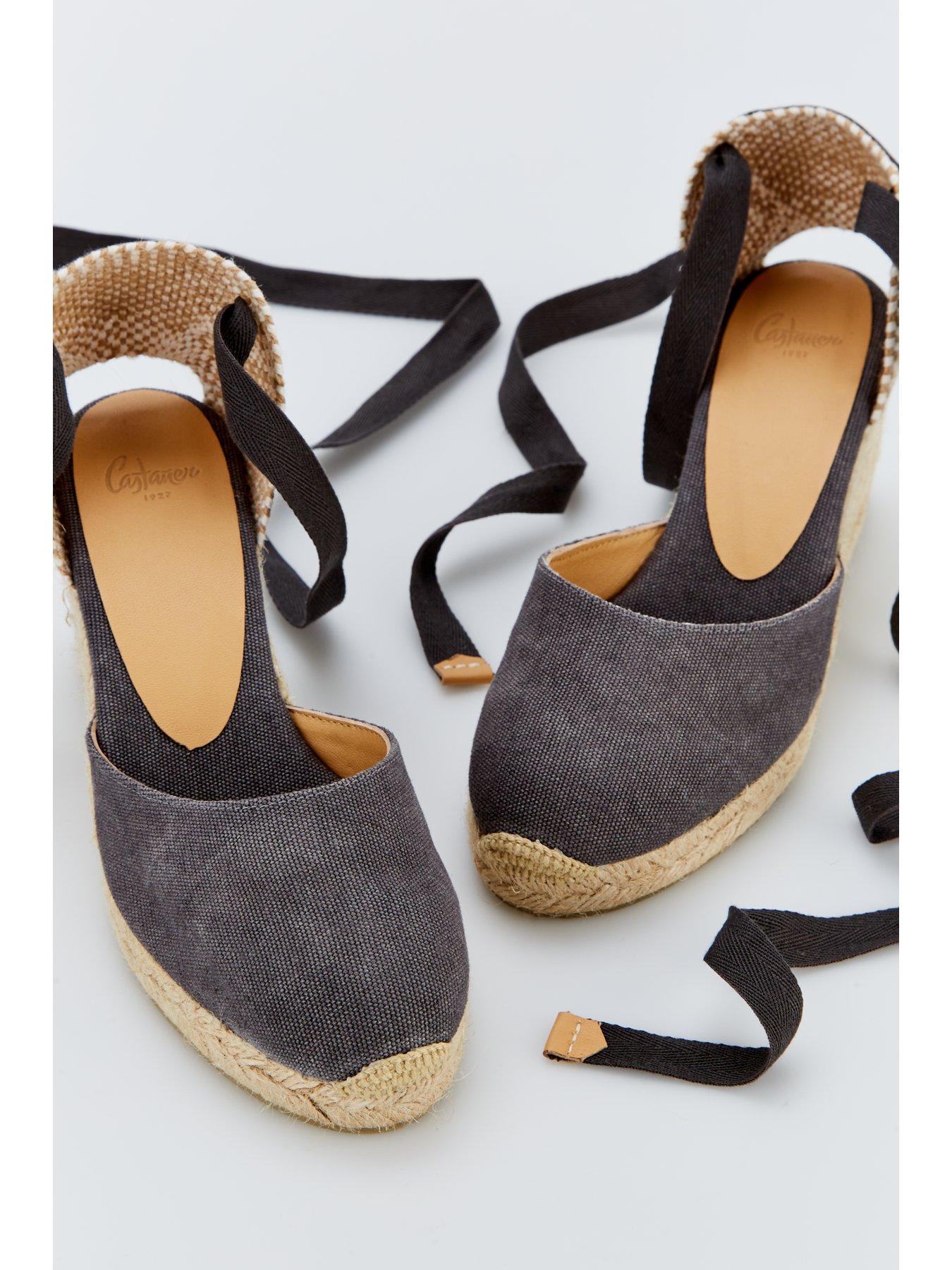 Image 5 of 5 of CASTANER Carina Wedge Espadrille - Charcoal