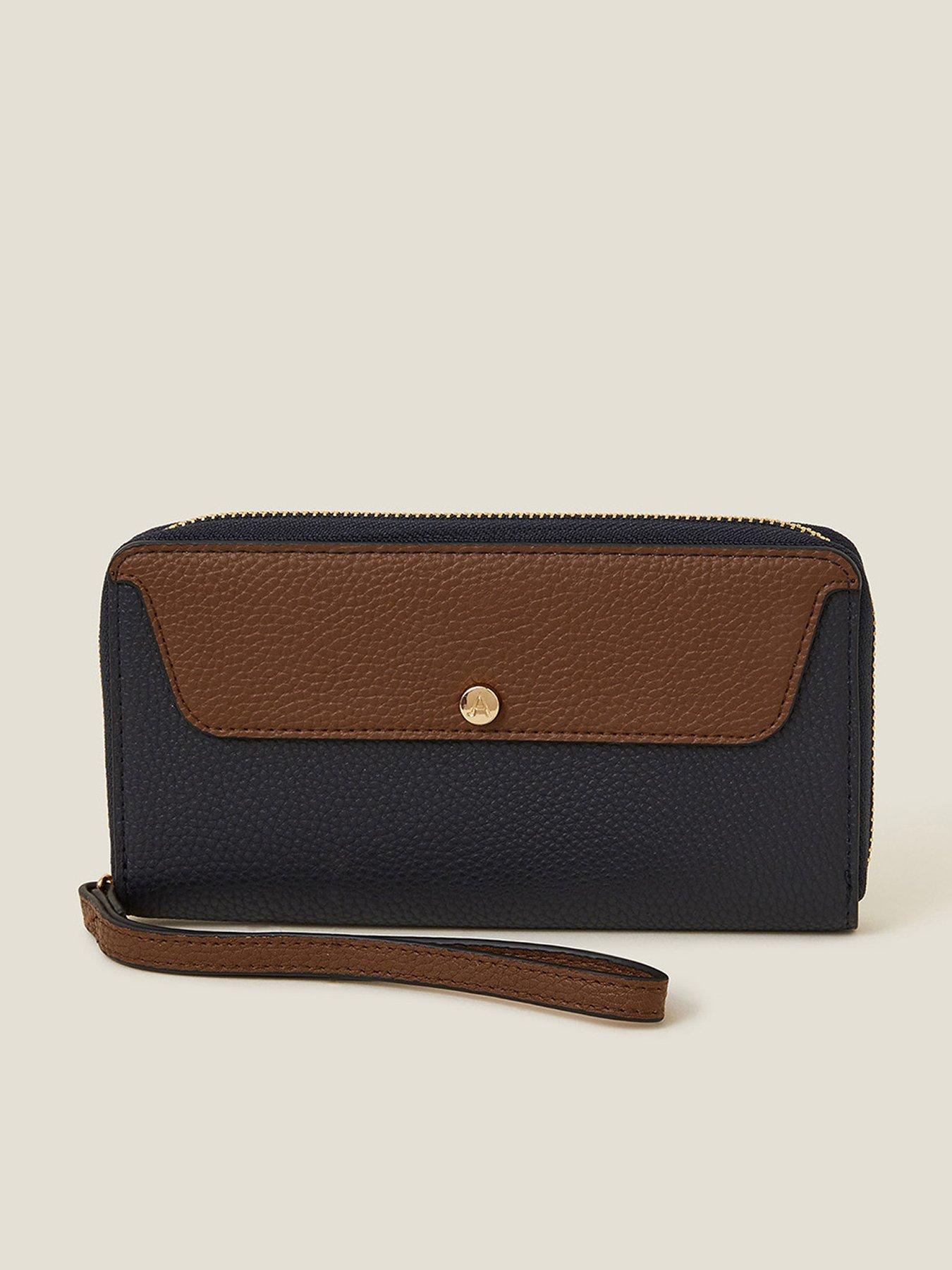 undefined Large Wrist Strap Purse - 2-Tone