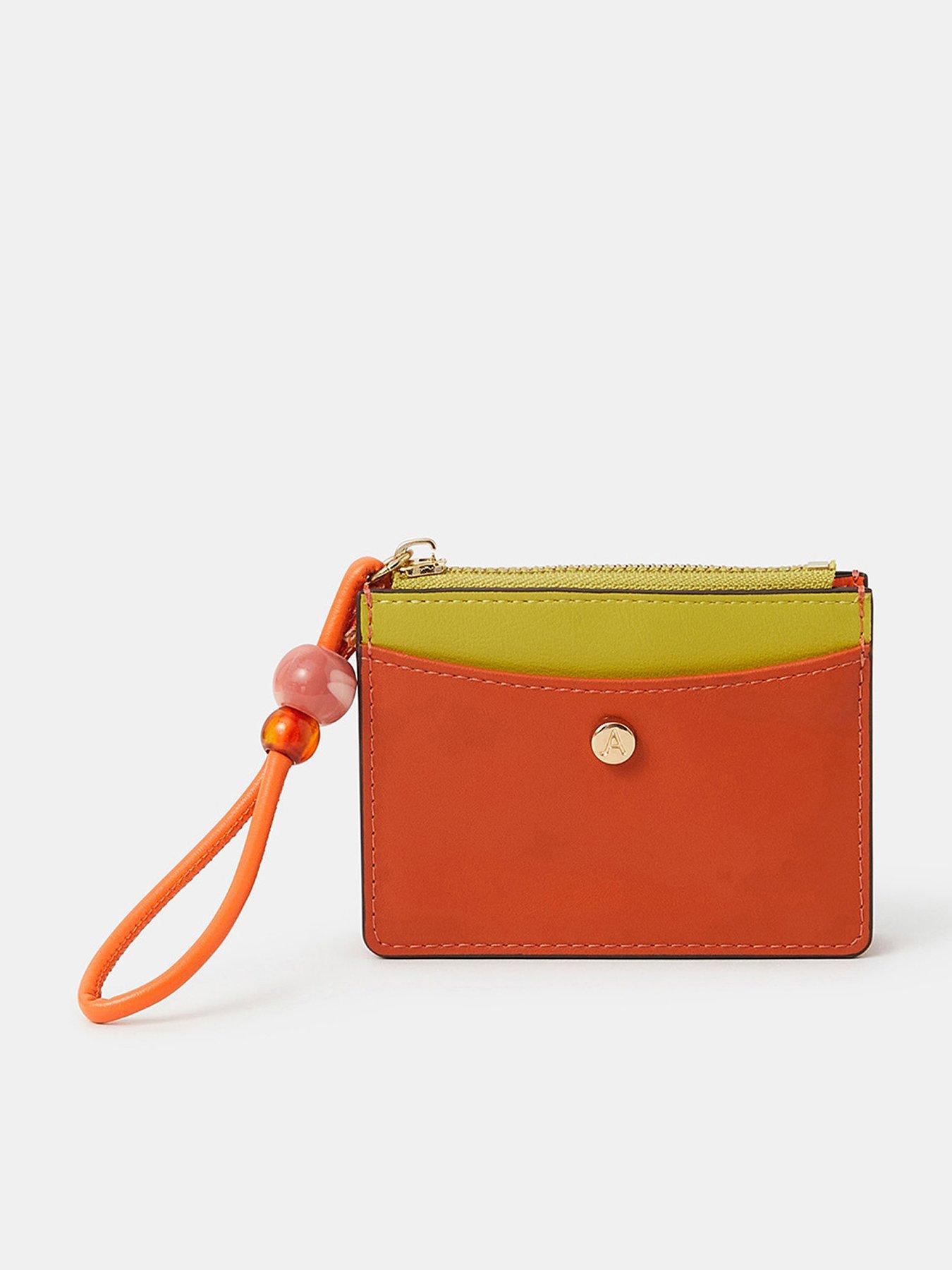 undefined Colourblock Bead Purse - Orange