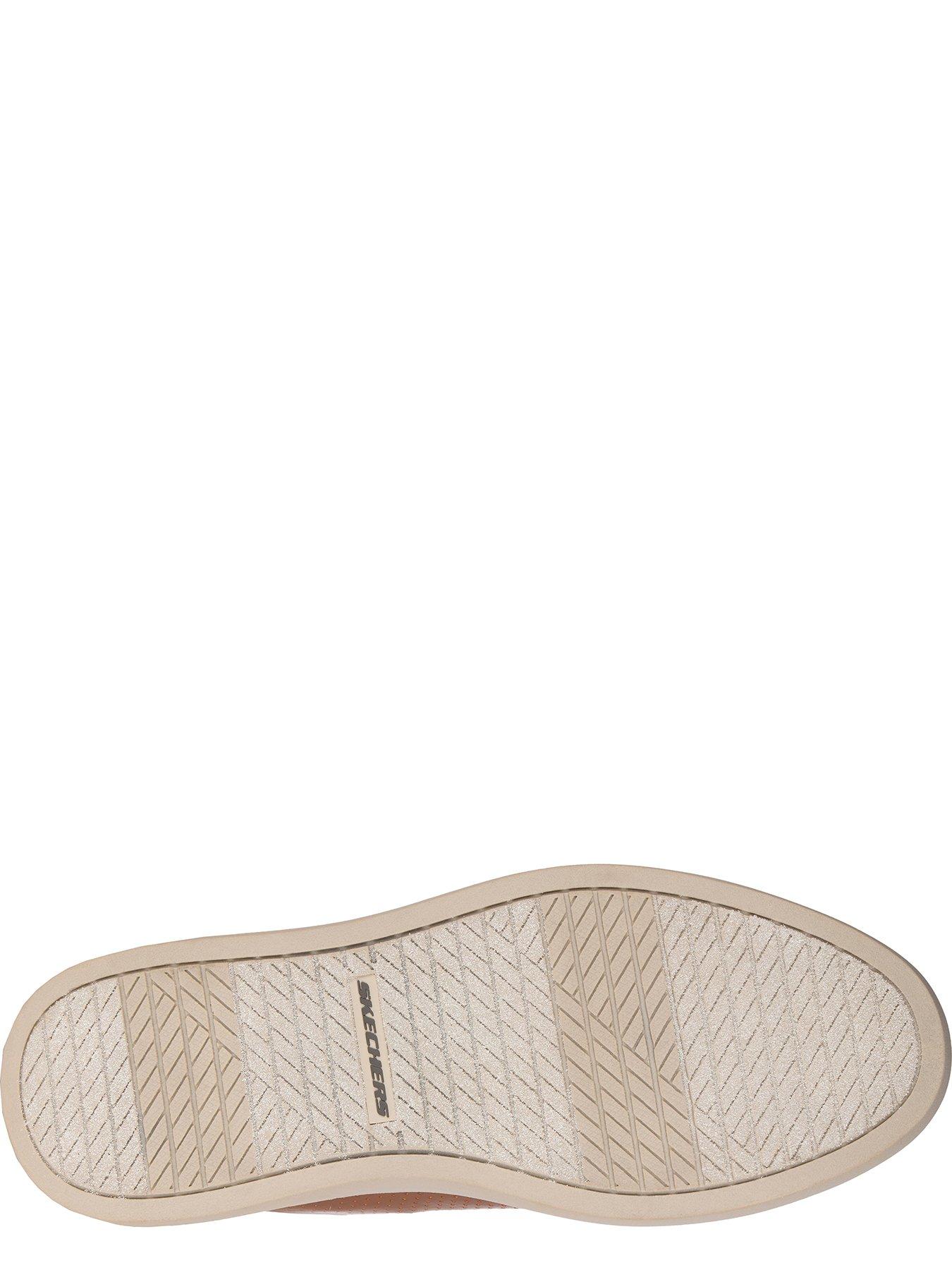  image of skechers-owen-slip--ins-perforated-bungee-trainers--brown