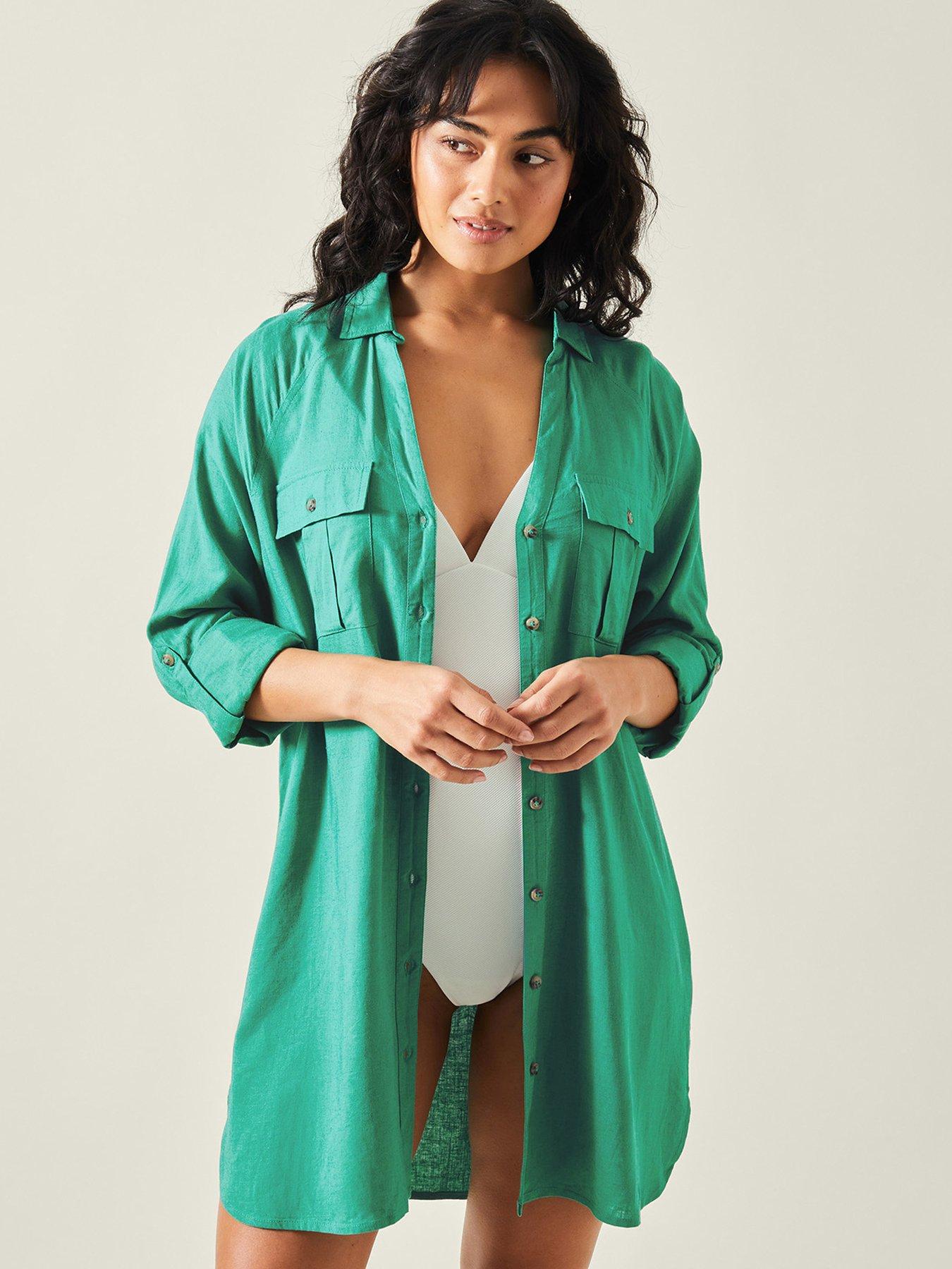 accessorize-long-sleeve-beach-cover-up-shirt-green