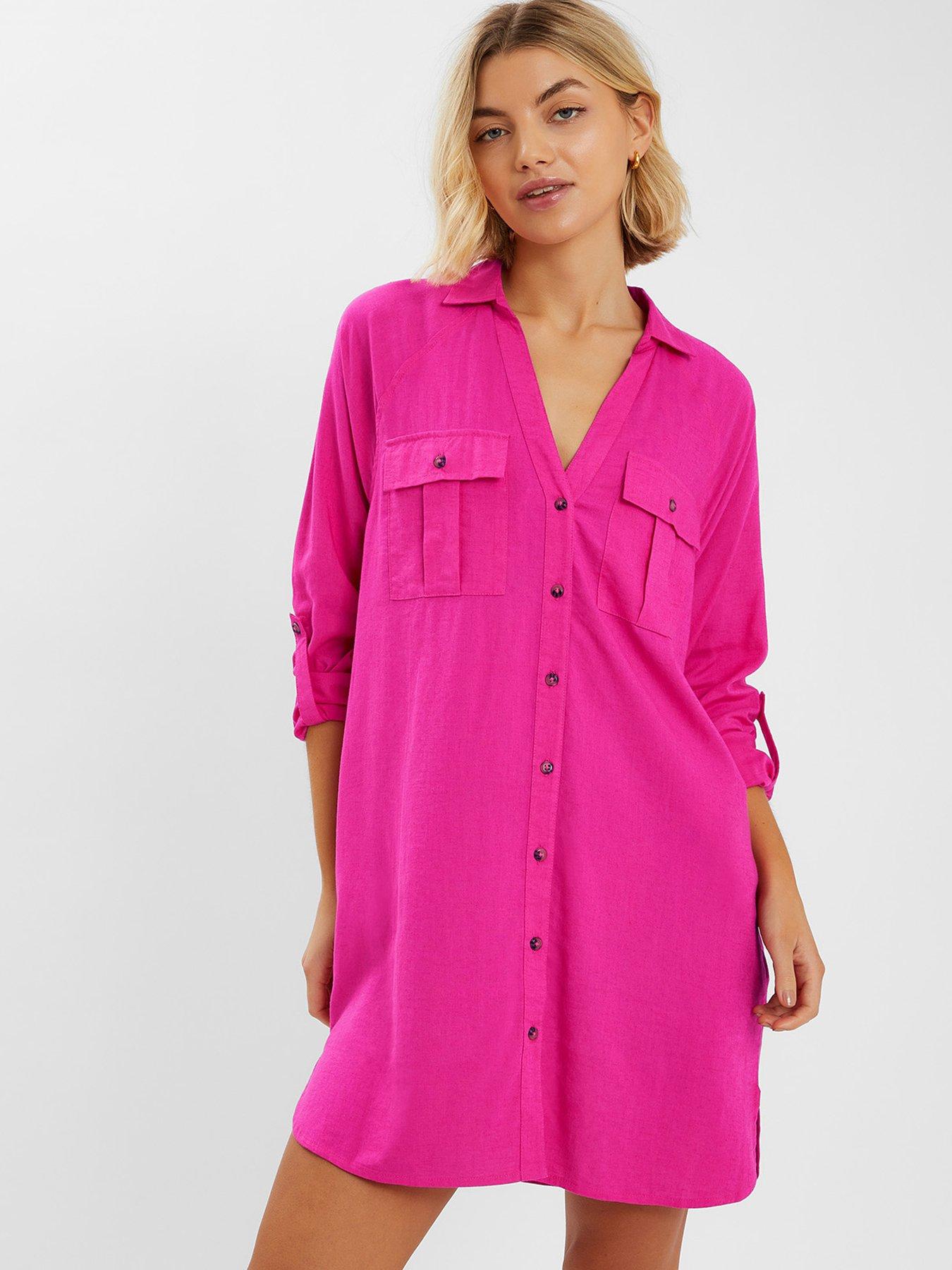 accessorize-long-sleeve-beach-cover-up-shirt-pink