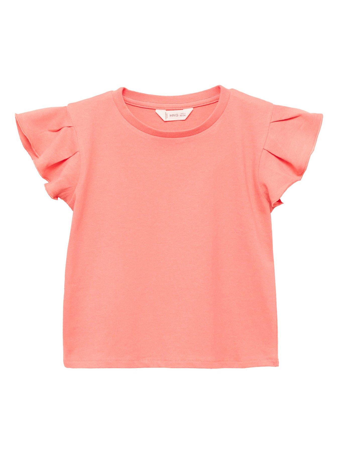 mango-younger-girls-frill-short-sleeve-t-shirt-red