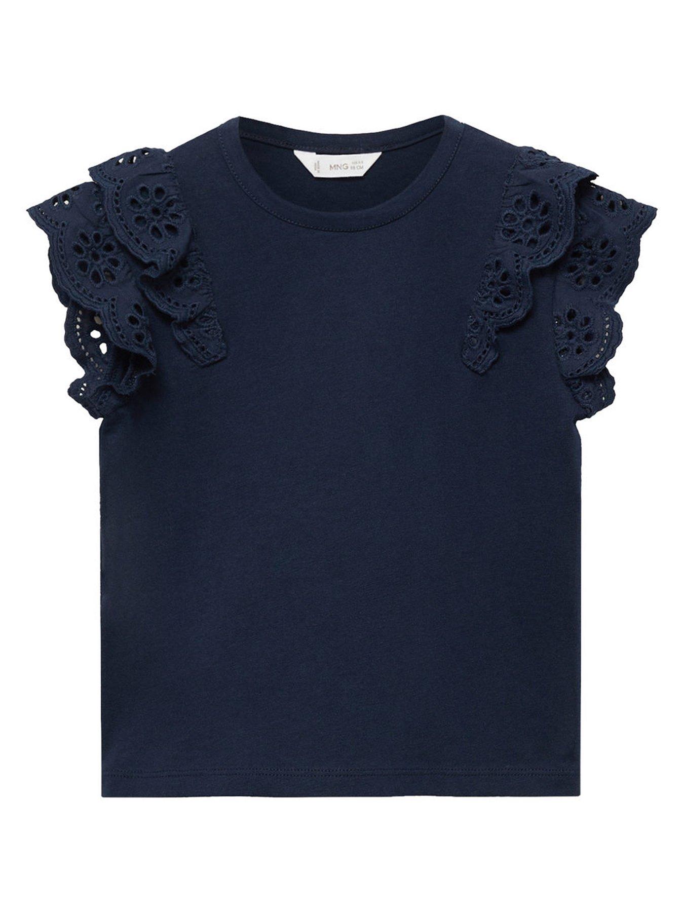 mango-younger-girls-cutwork-sleeve-t-shirt-navy