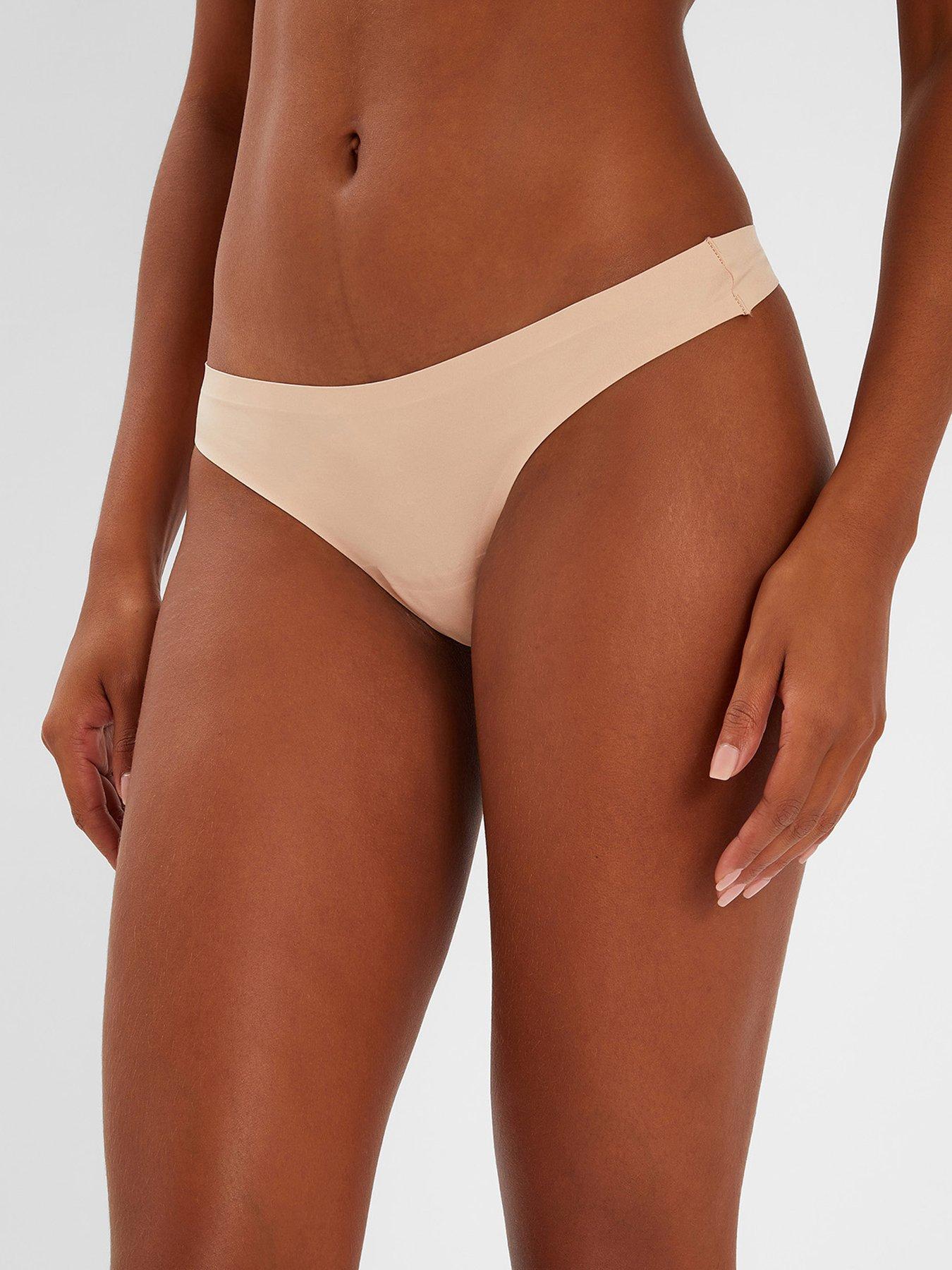  image of accessorize-2-pack-bonded-thongs--multi