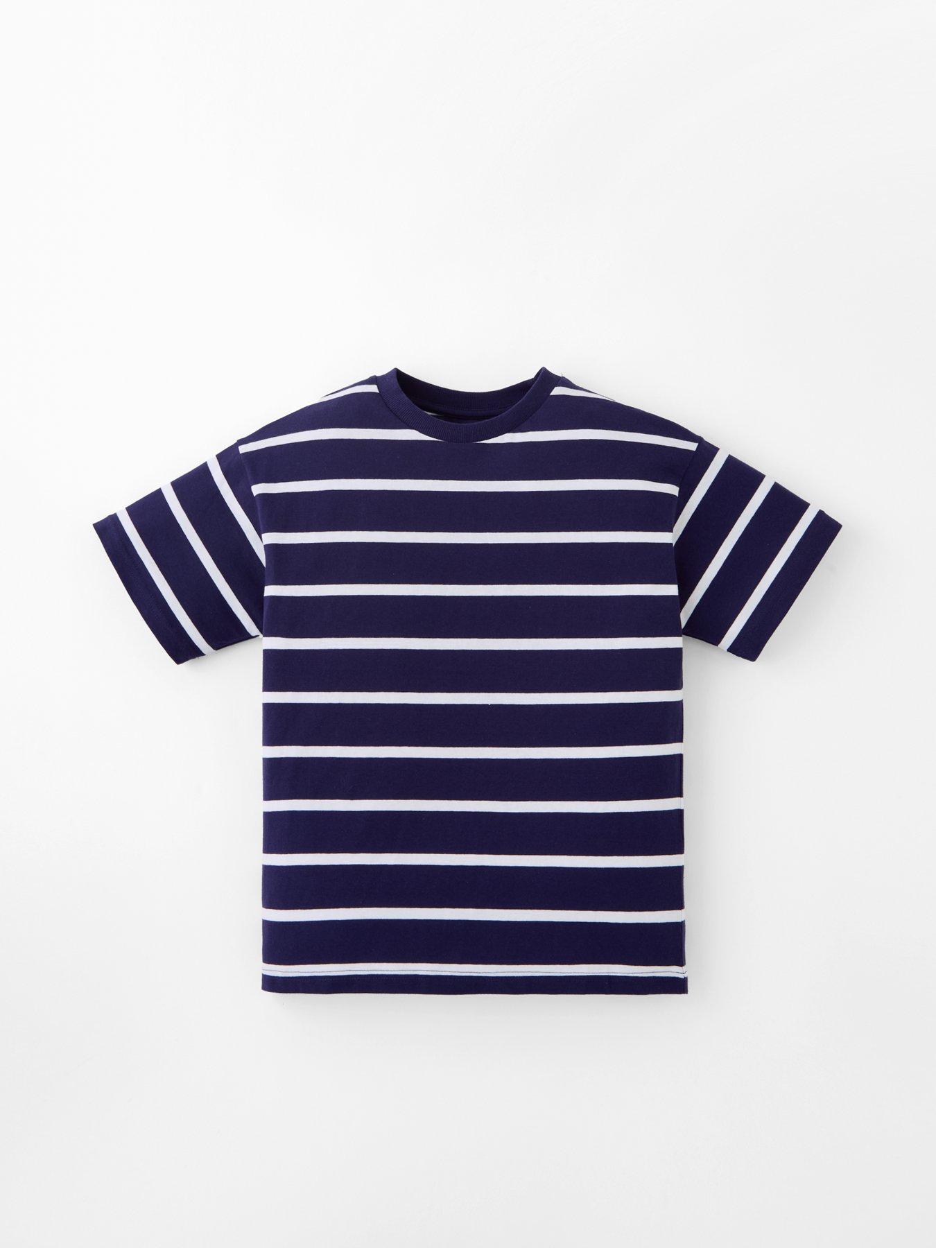 Image 4 of 5 of V by Very Boys Shorts Sleeve 5 Pack Stripe Tshirts