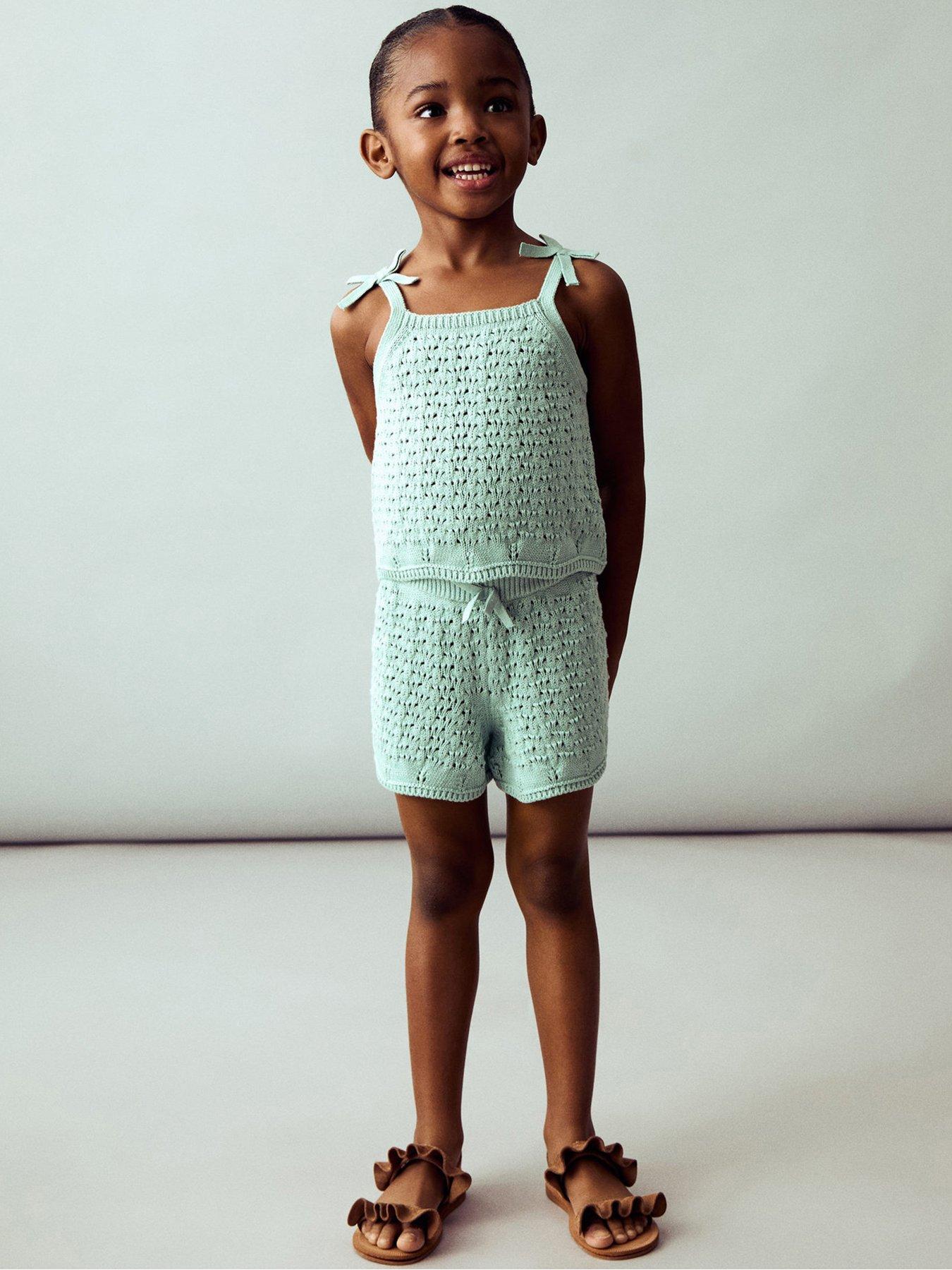 mango-younger-girls-knitted-gili-co-ord-shorts-aqua