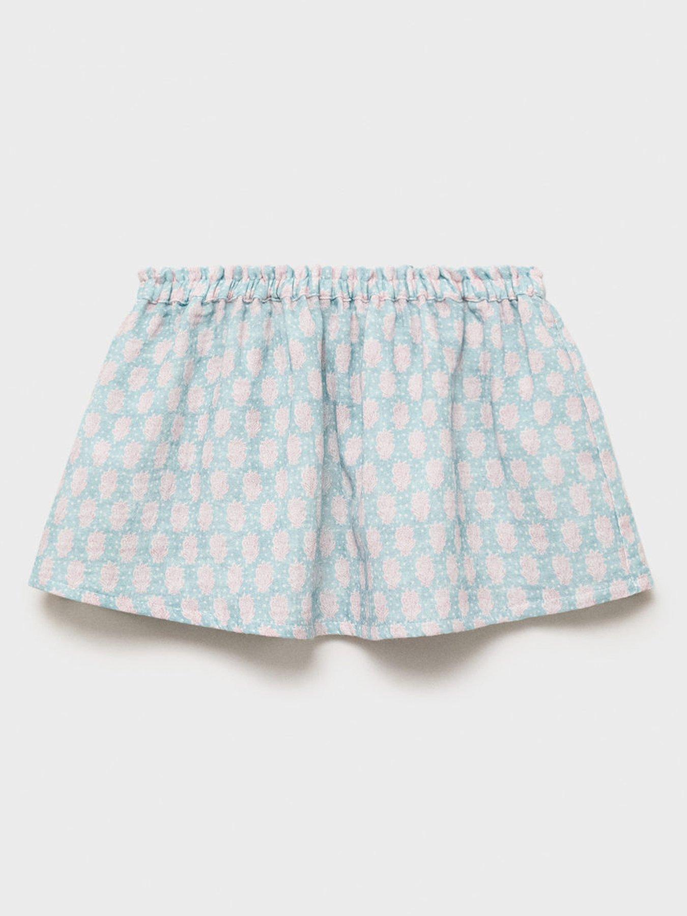 Mango Younger Girls Co-Ord Skirt - Aqua