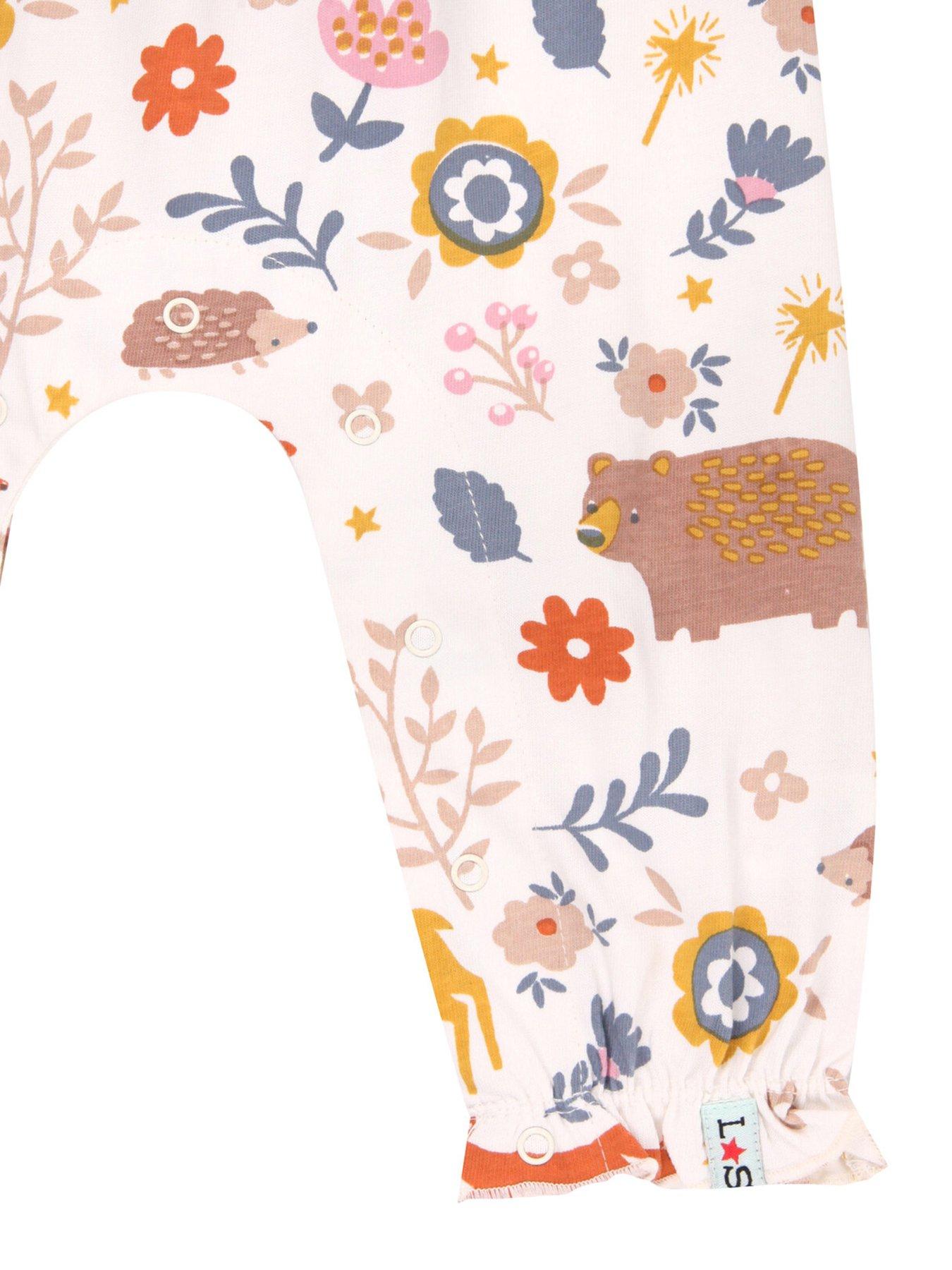  image of lilly-sid-baby-girls-animals-dungarees-multi