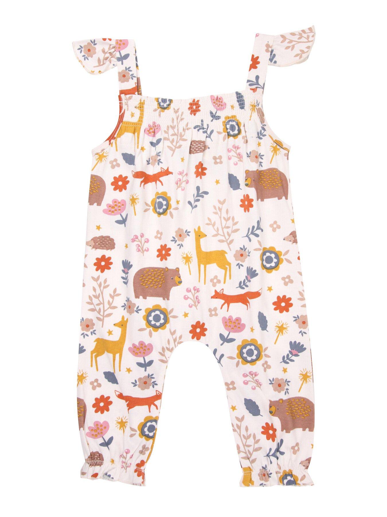  image of lilly-sid-baby-girls-animals-dungarees-multi