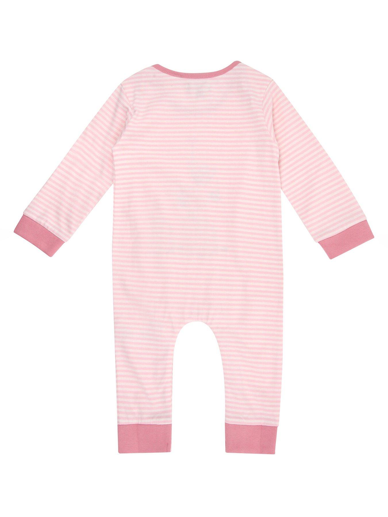  image of lilly-sid-baby-girls-leaves-playsuit-pink