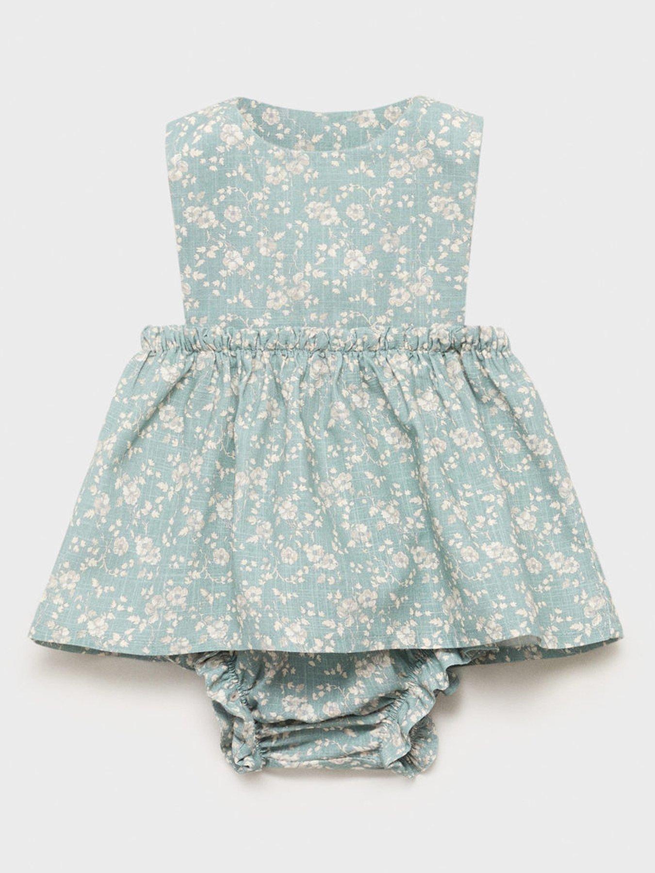 mango-baby-girls-floral-printed-dress-amp-bloomers-green