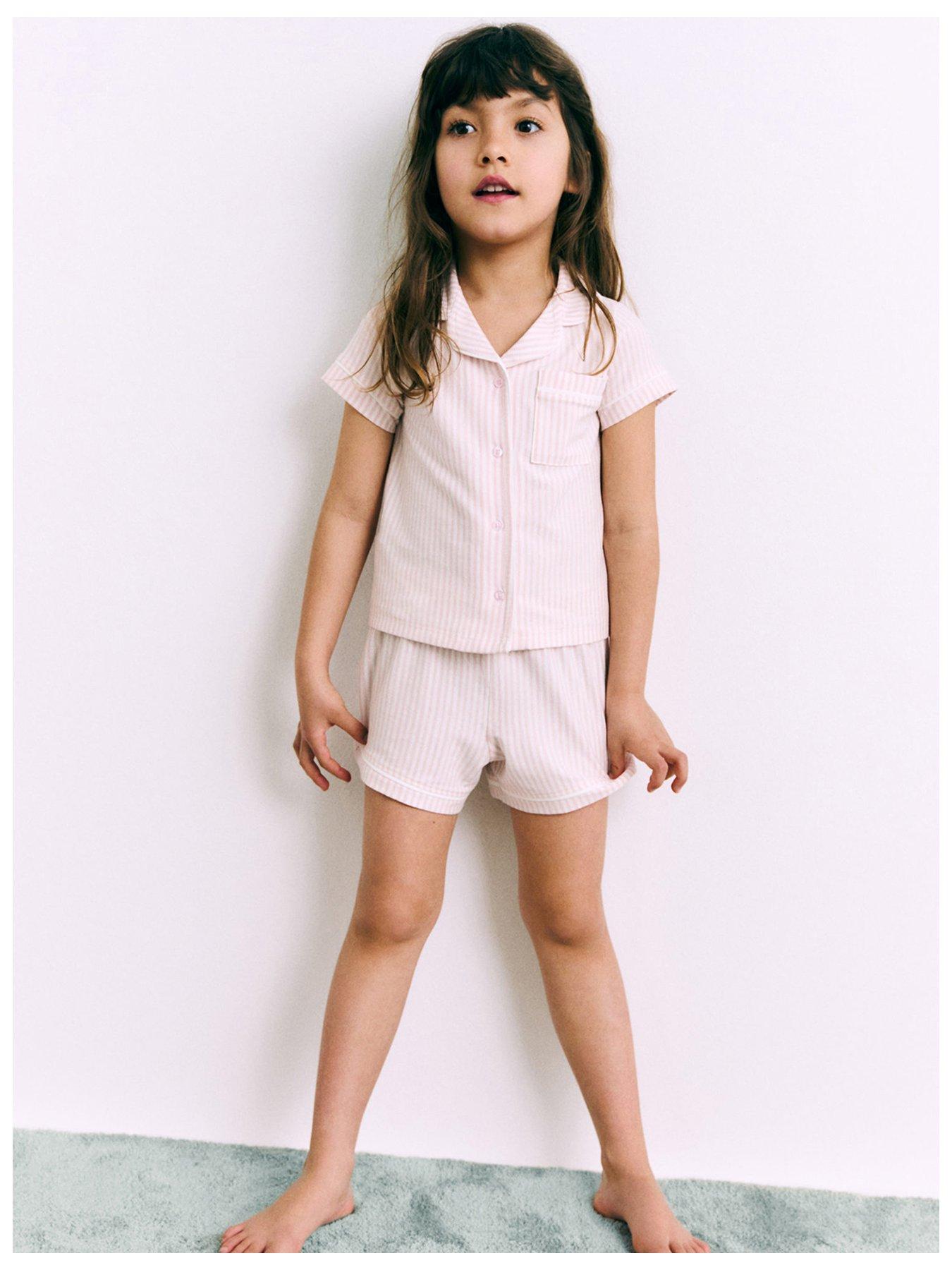 mango-younger-girls-stripe-button-through-short-pyjamas-pink