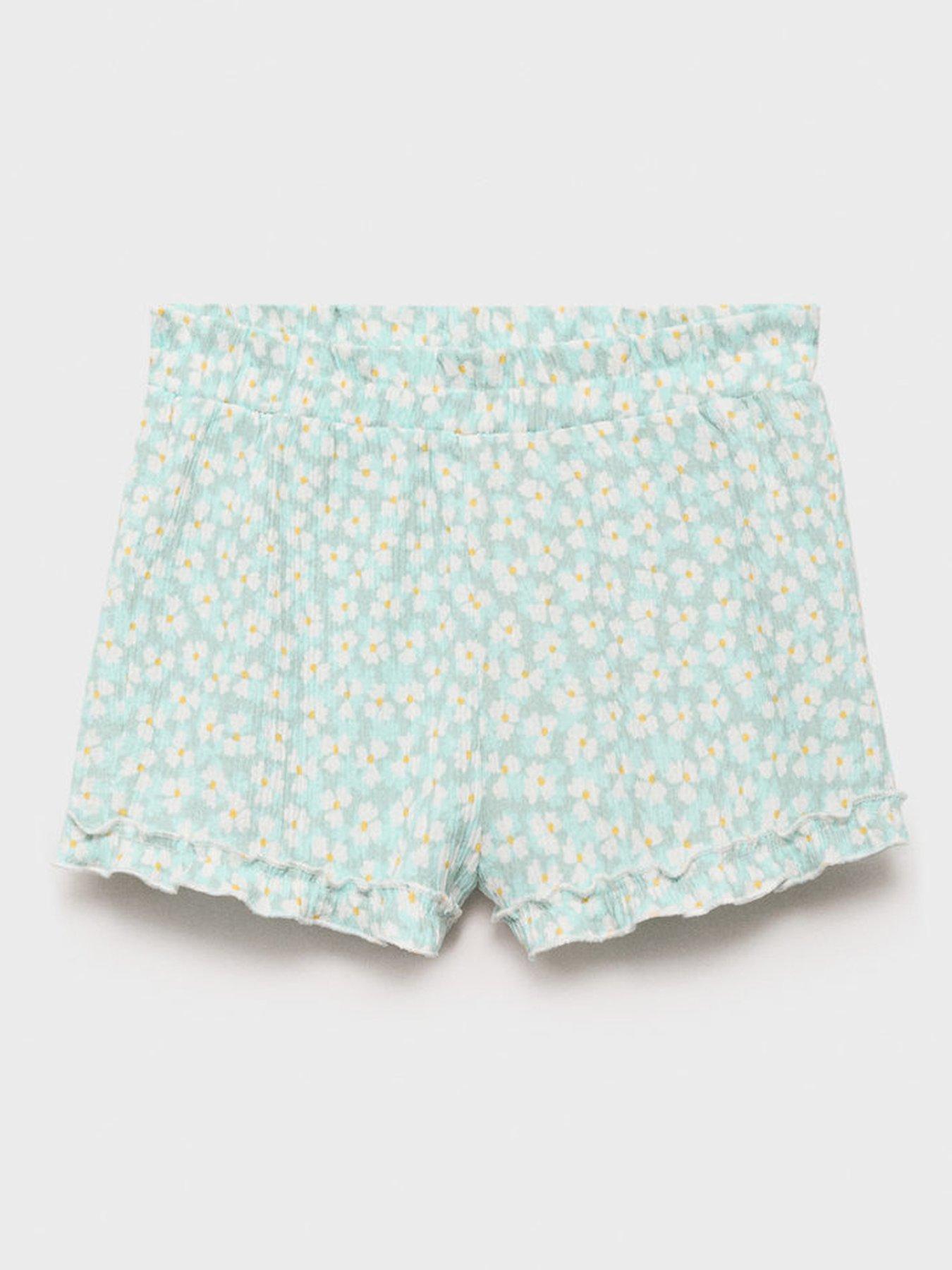 mango-younger-girls-margi-printed-co-ord-shorts-aqua