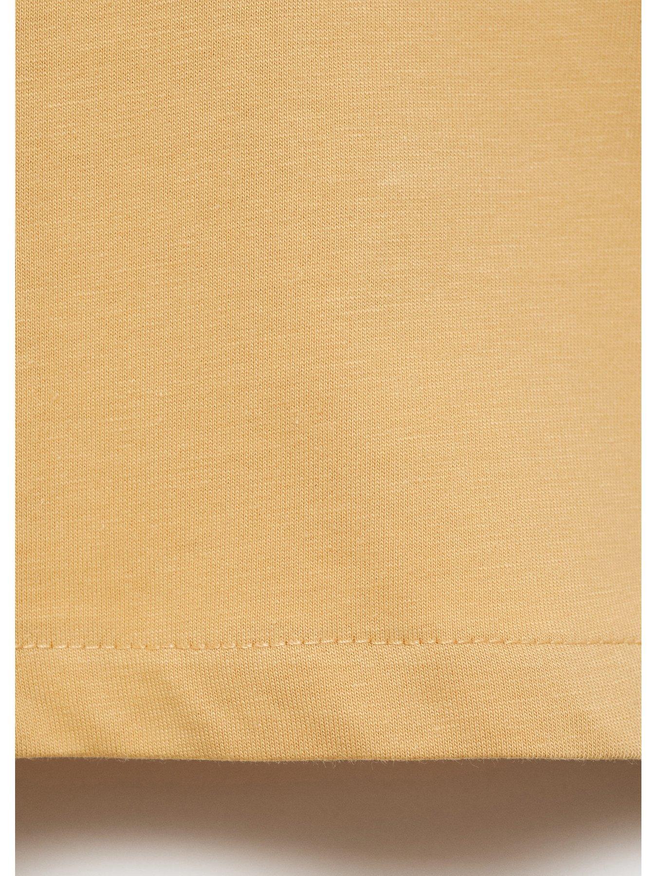  image of mango-younger-boys-desert-vibes-back-print-short-sleeve-t-shirt-yellow
