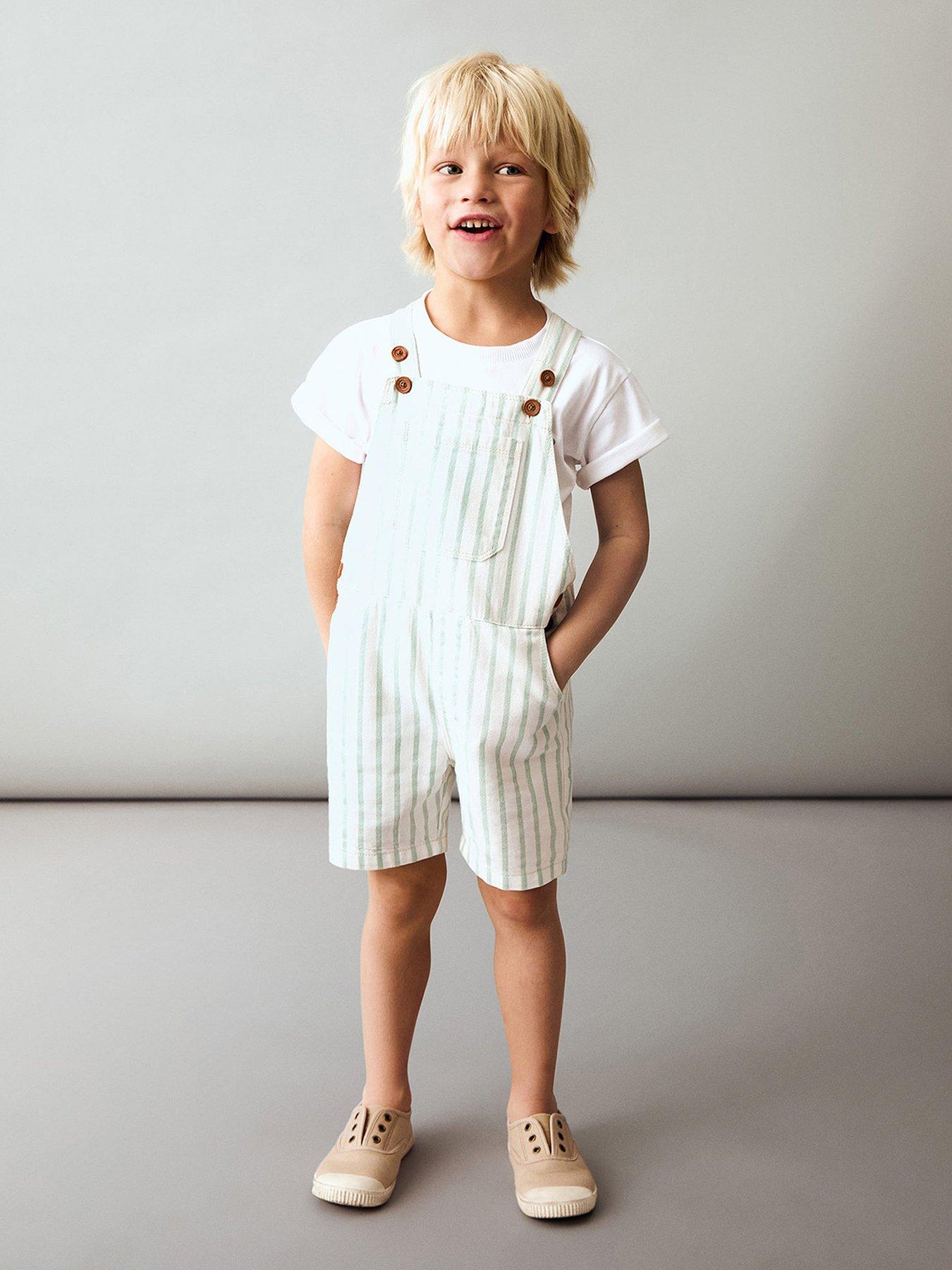 mango-younger-boys-stripe-dungarees-green