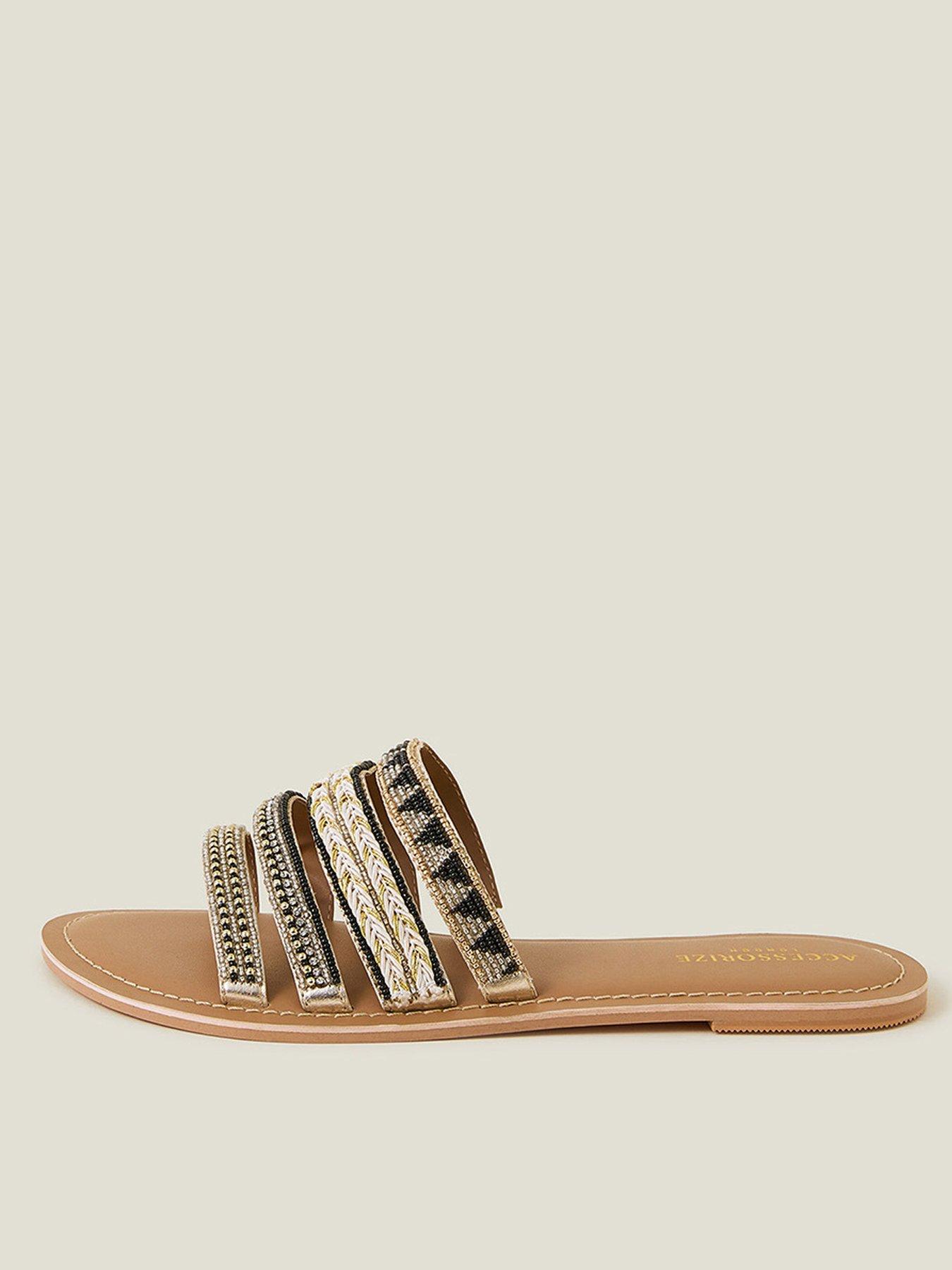 accessorize-mono-strappy-bead-sandals-black-white-multi