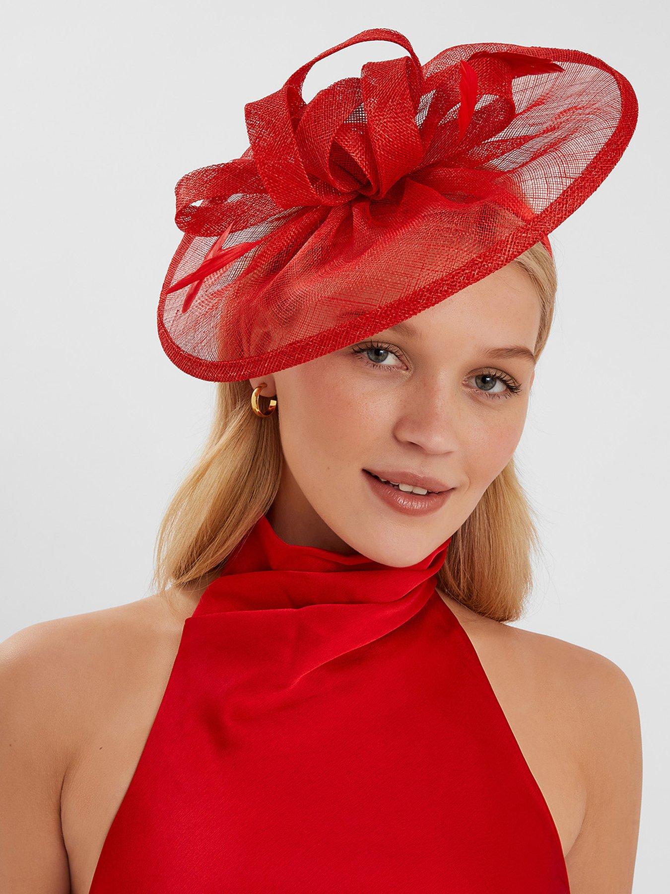 Image 2 of 4 of Accessorize Penelope Bow Band - Red