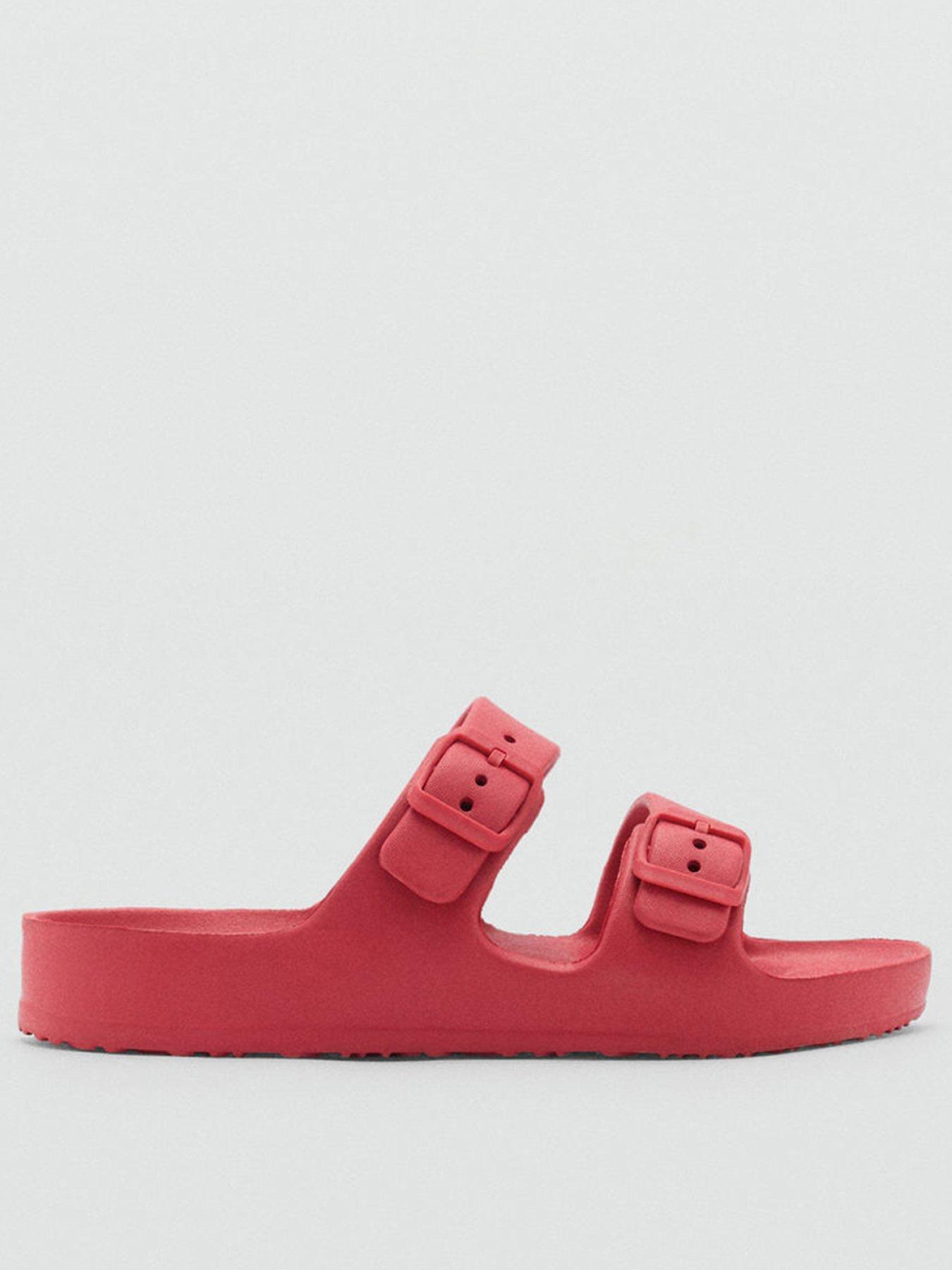 mango-girls-double-buckle-eva-sliders-red-red