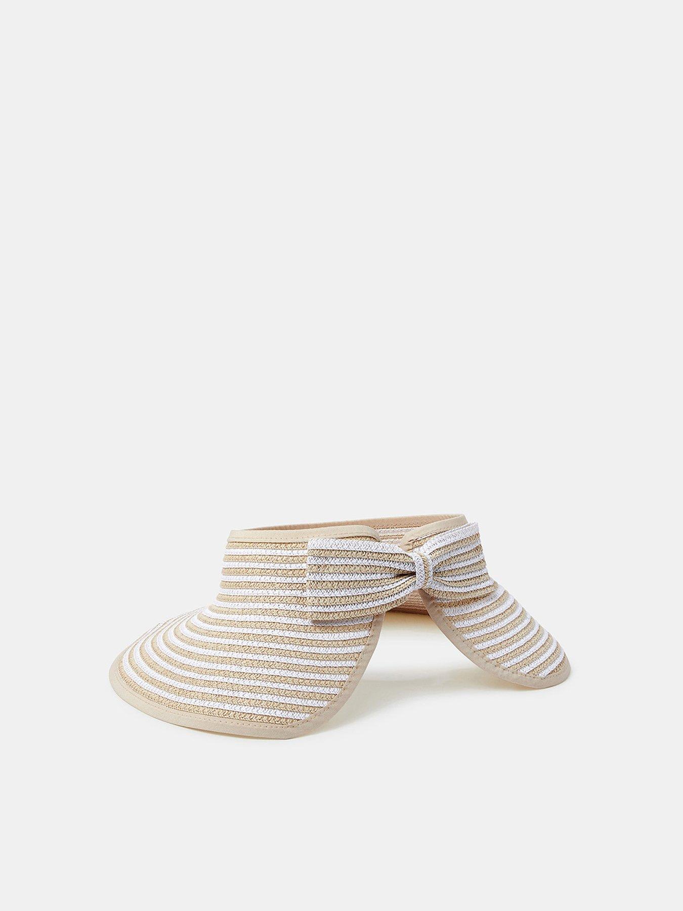 Image 2 of 3 of Accessorize Large Bow Visor - Natural