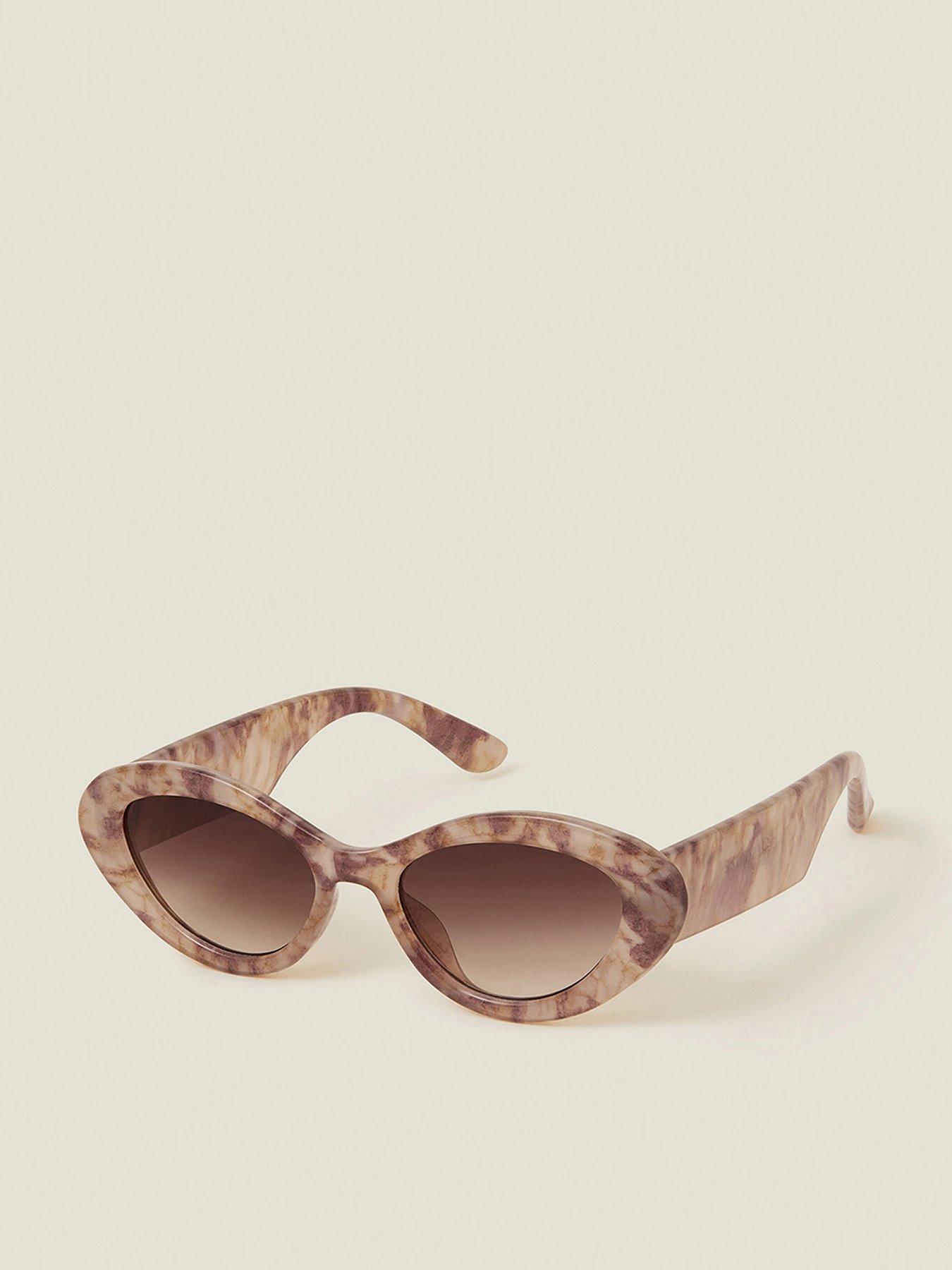 Accessorize Marble Cateye Sunglasses- Pink