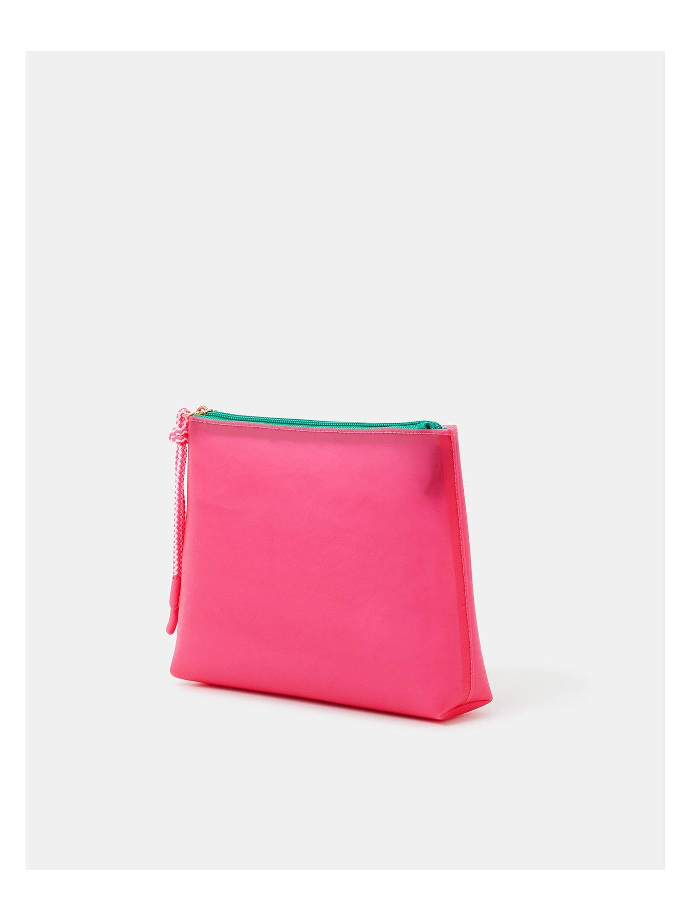 back image of accessorize-waterproof-bikini-bag-pink
