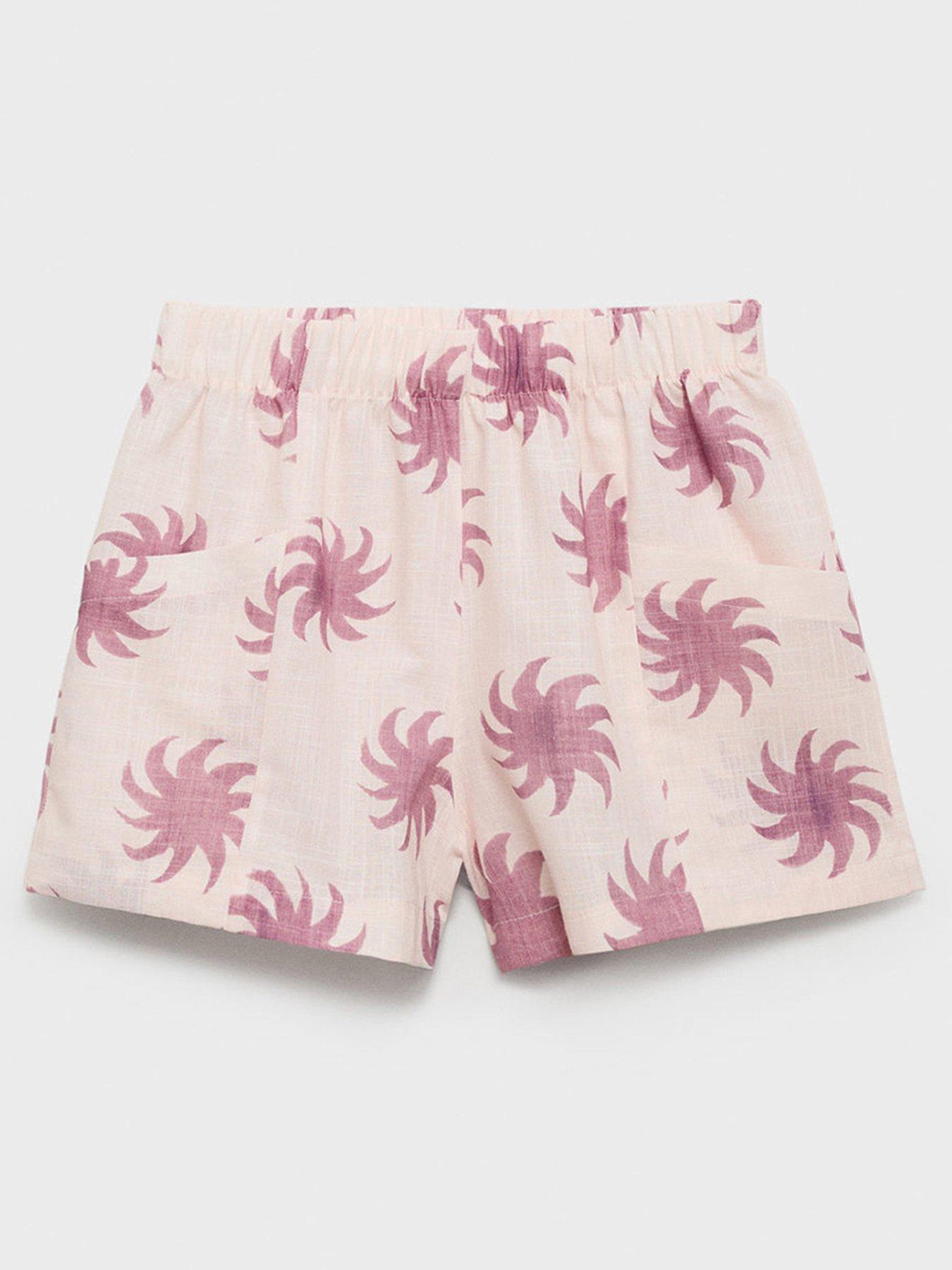 Mango Girls Paige Co-Ord Shorts - Pink
