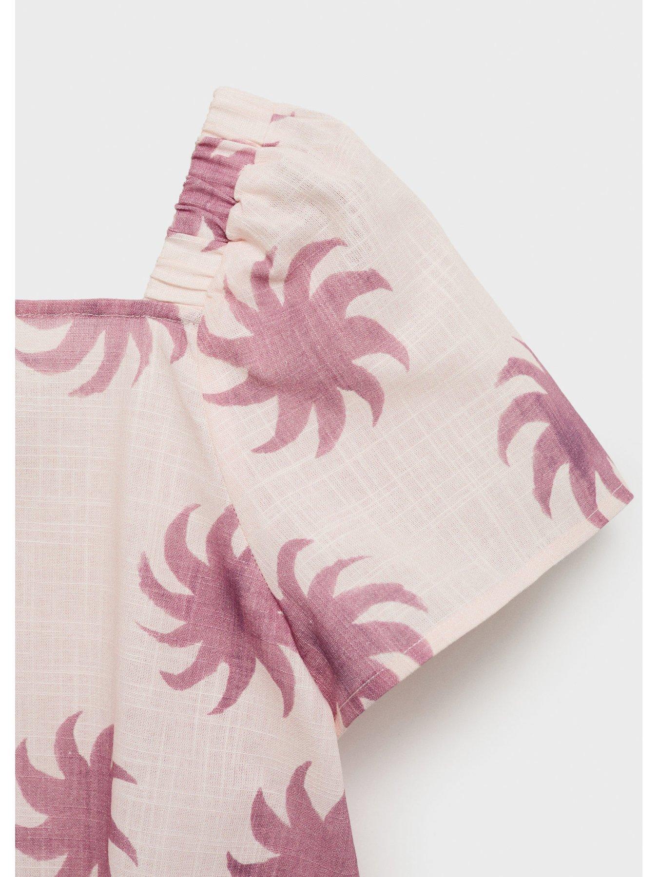  image of mango-girls-paige-co-ord-blouse-pink