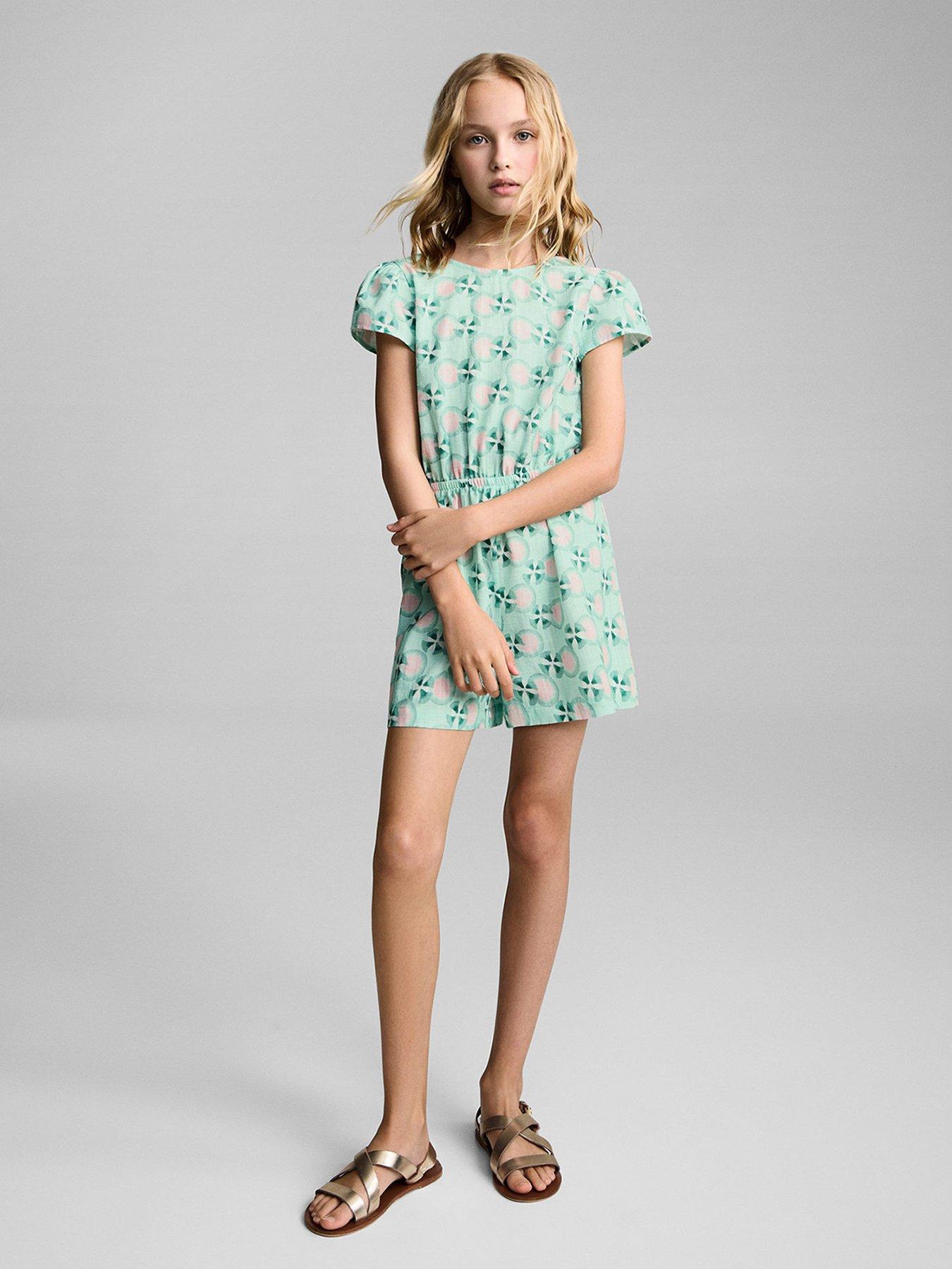 mango-girls-open-back-playsuit-green