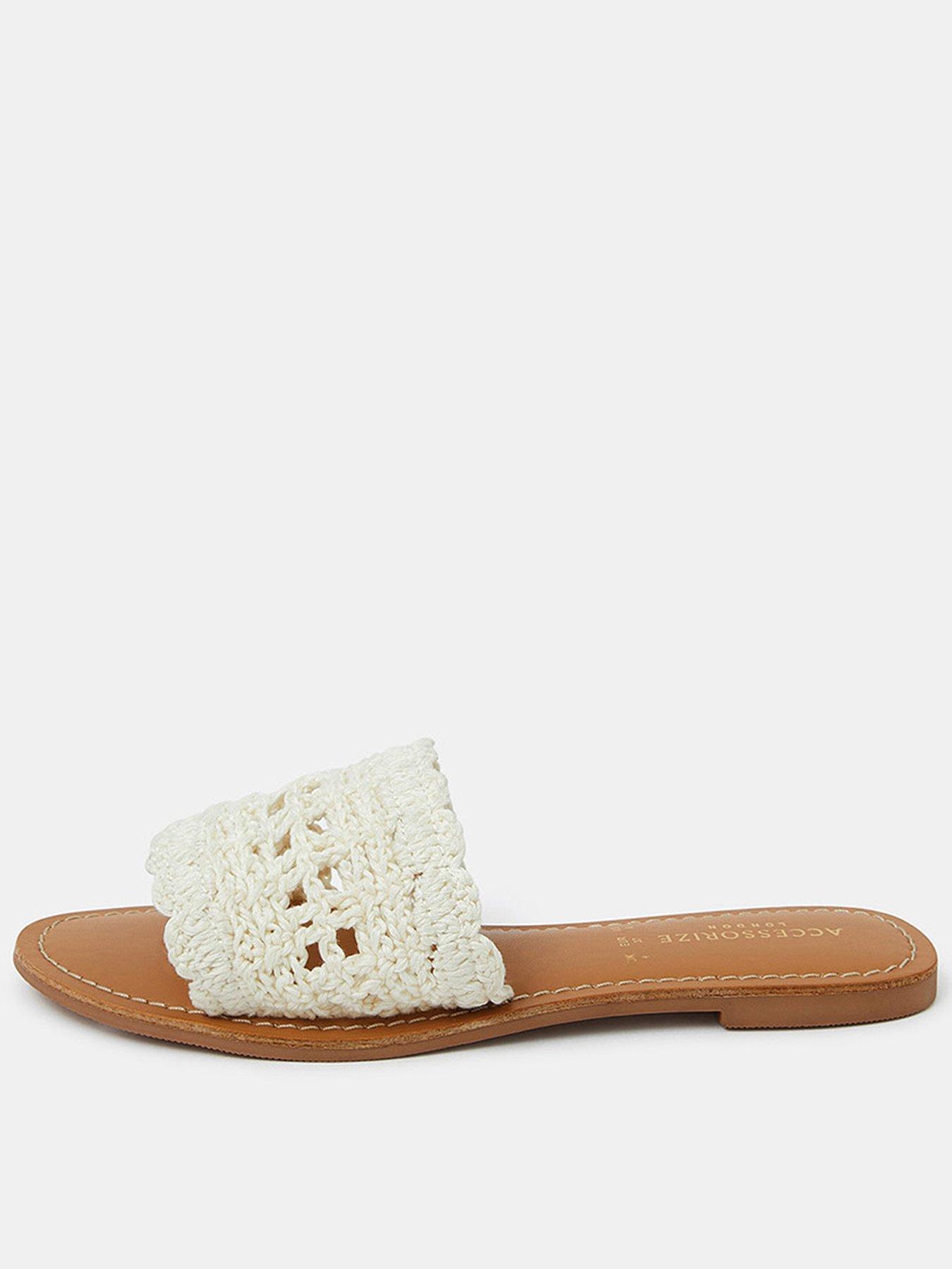 accessorize-crochet-sliders-cream
