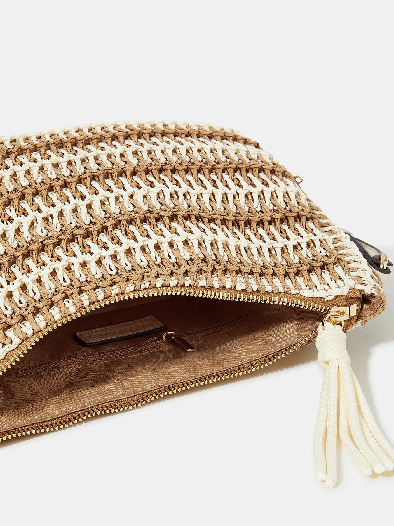  image of accessorize-mixed-weave-cross-body-bag-natural