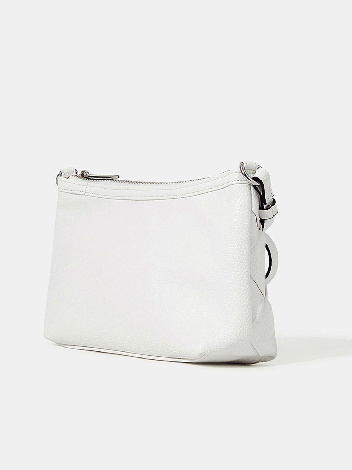  image of accessorize-woven-weave-shoulder-bag-white