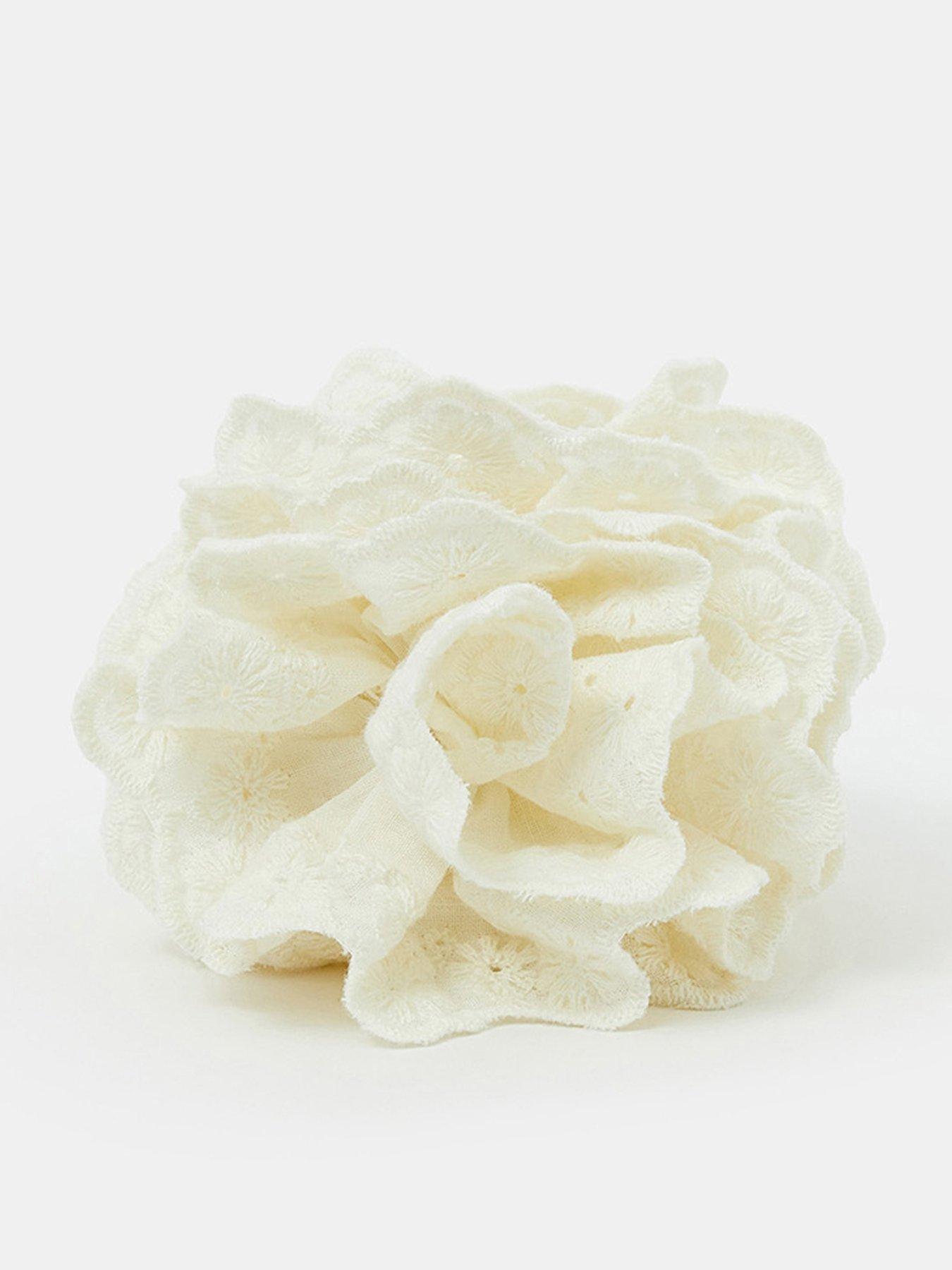 accessorize-broderie-ruffle-claw-clip-cream