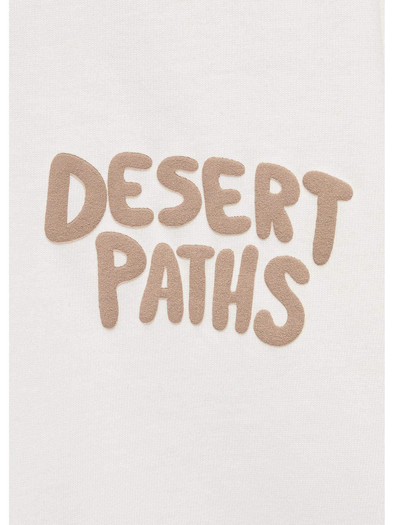  image of mango-younger-boys-desert-paths-short-sleeve-t-shirt-light-cream