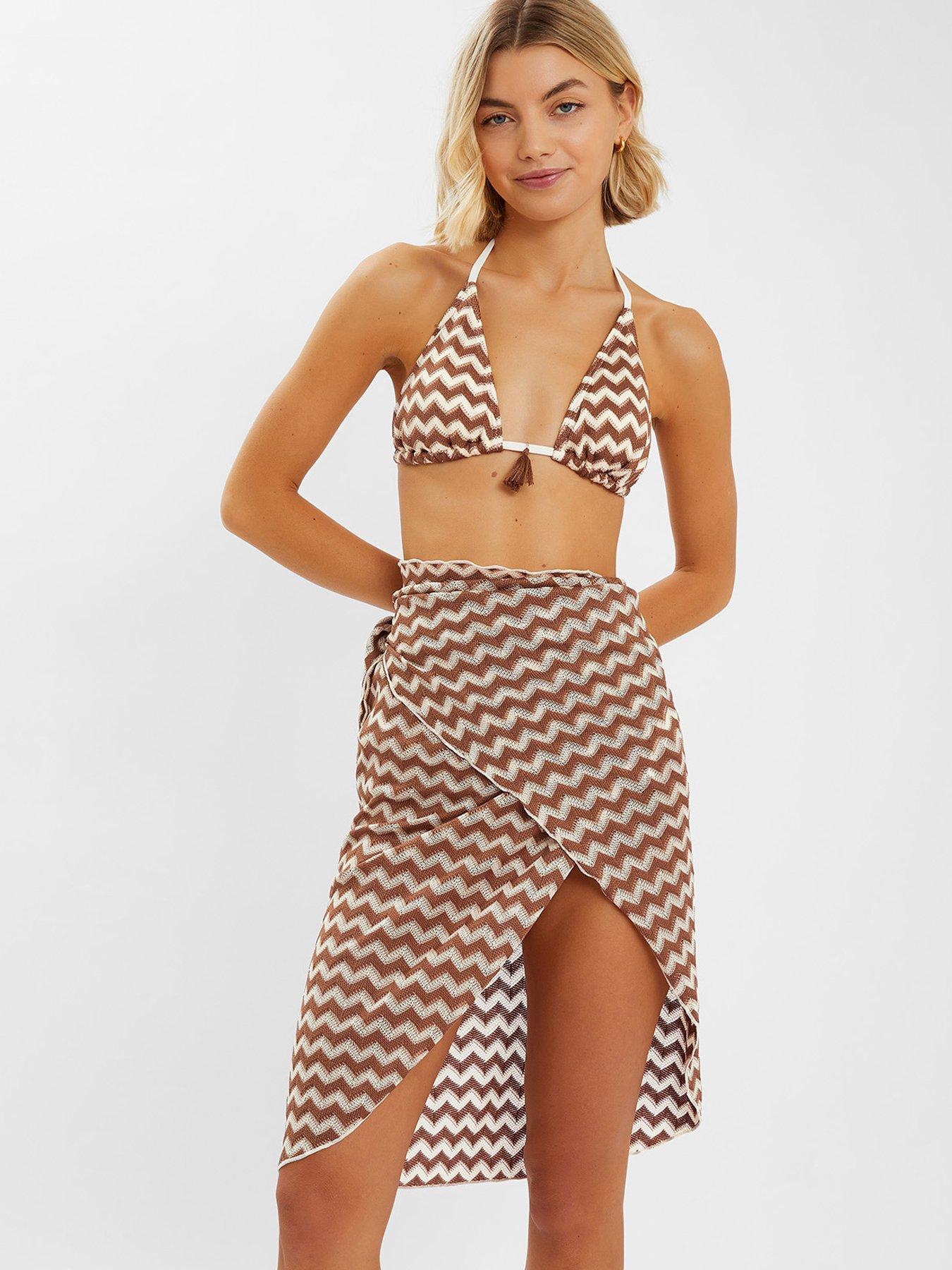 undefined Crochet Knit Sarong - Natural