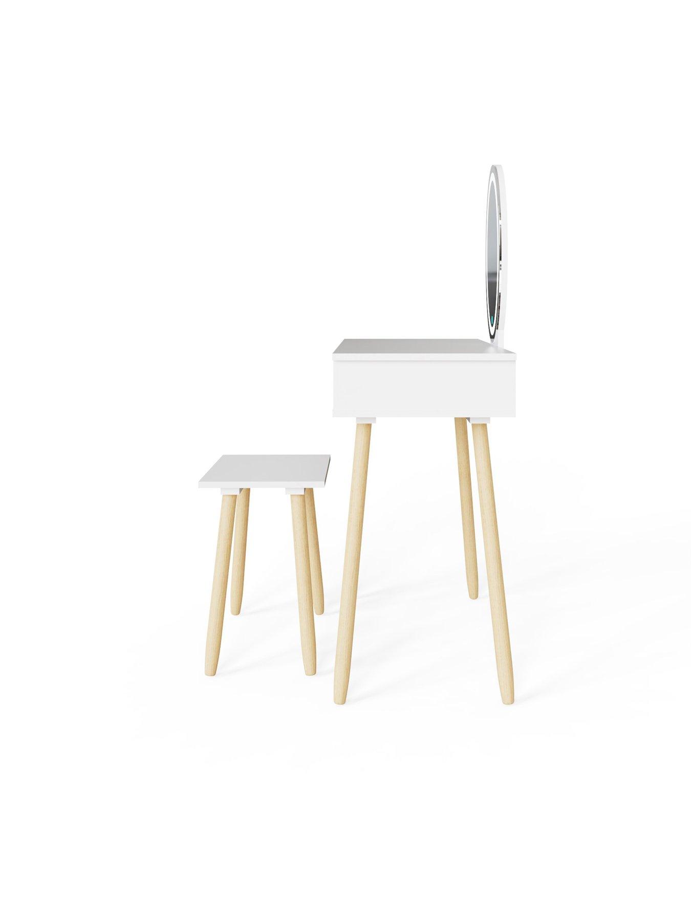  image of gfw-signy-led-dressing-table-with-stool