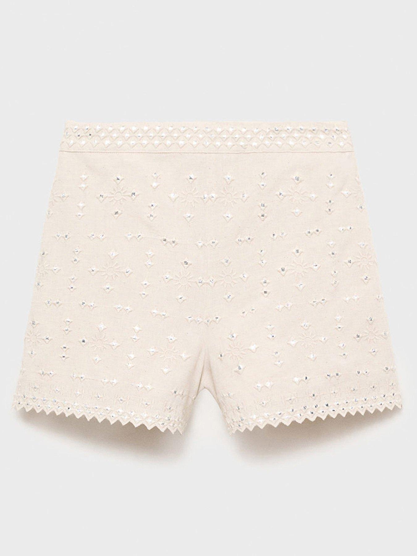 Mango Girls Jules Co-Ord Shorts - Cream