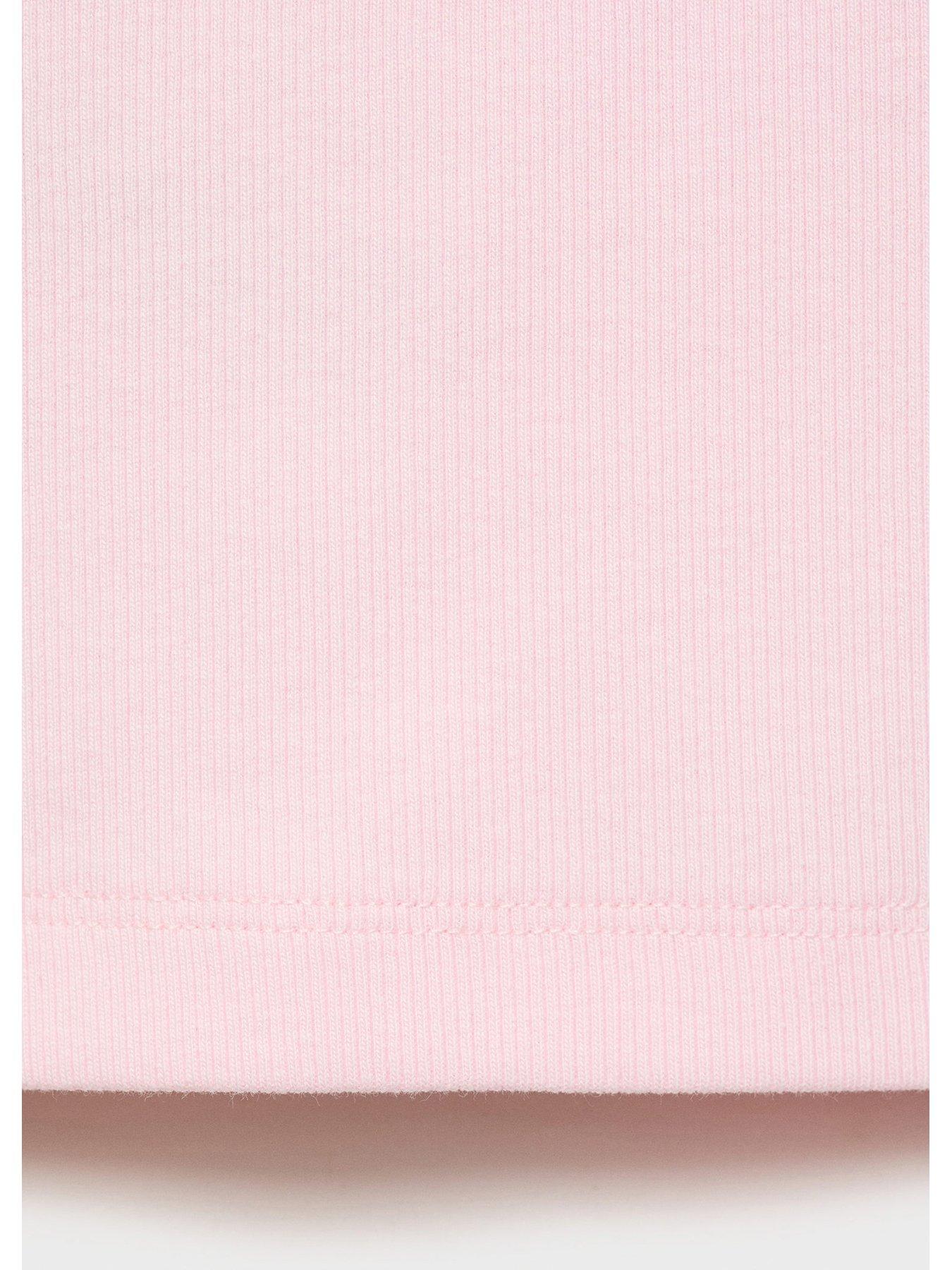  image of mango-girls-rib-vest-top-pink
