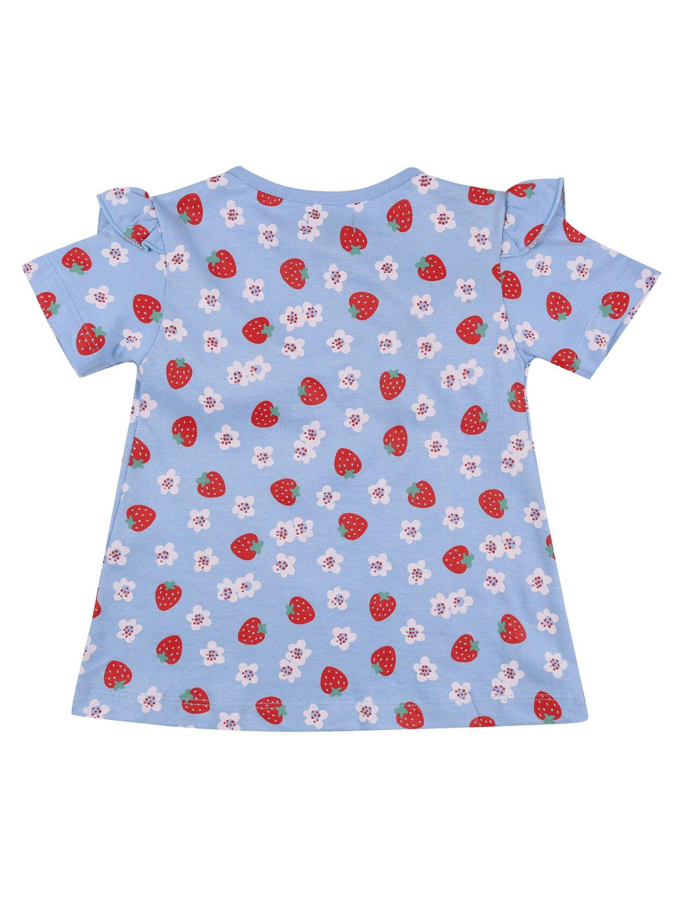 Image 2 of 5 of Lilly + Sid Baby Girls Strawberry Frill Tunic &amp; Legging Set - Multi