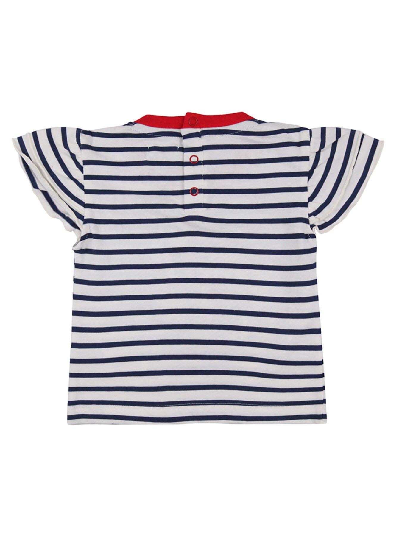  image of lilly-sid-baby-girls-busy-bee-applique-top-short-set-mono