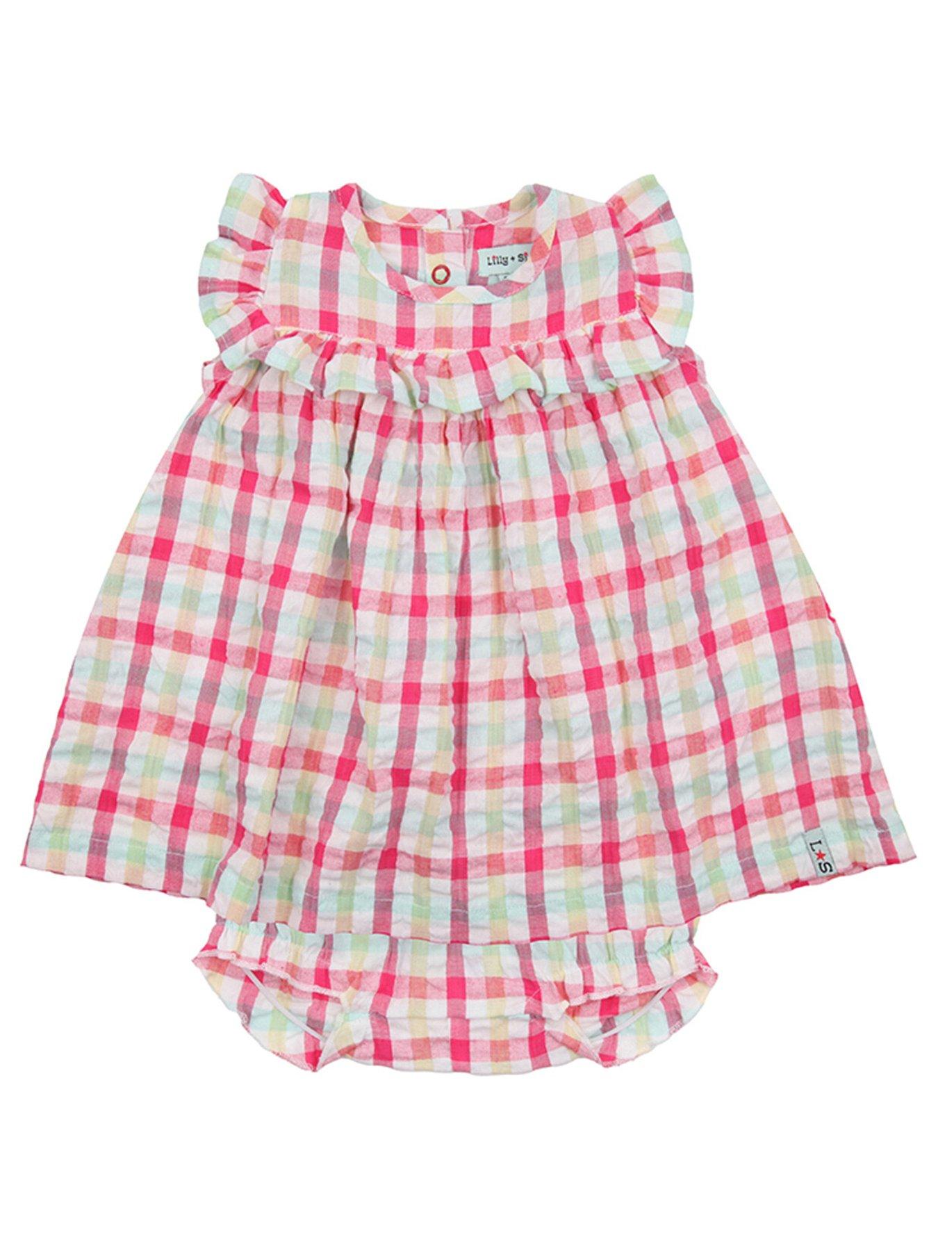 lilly-sid-baby-girls-picnic-check-dress-amp-pant-set-pink