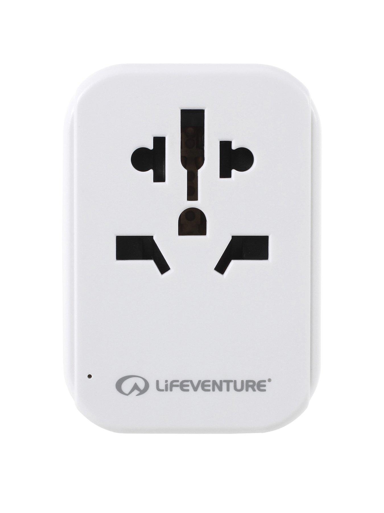  image of lifeventure-european-travel-adaptor-with-usb-usb-c