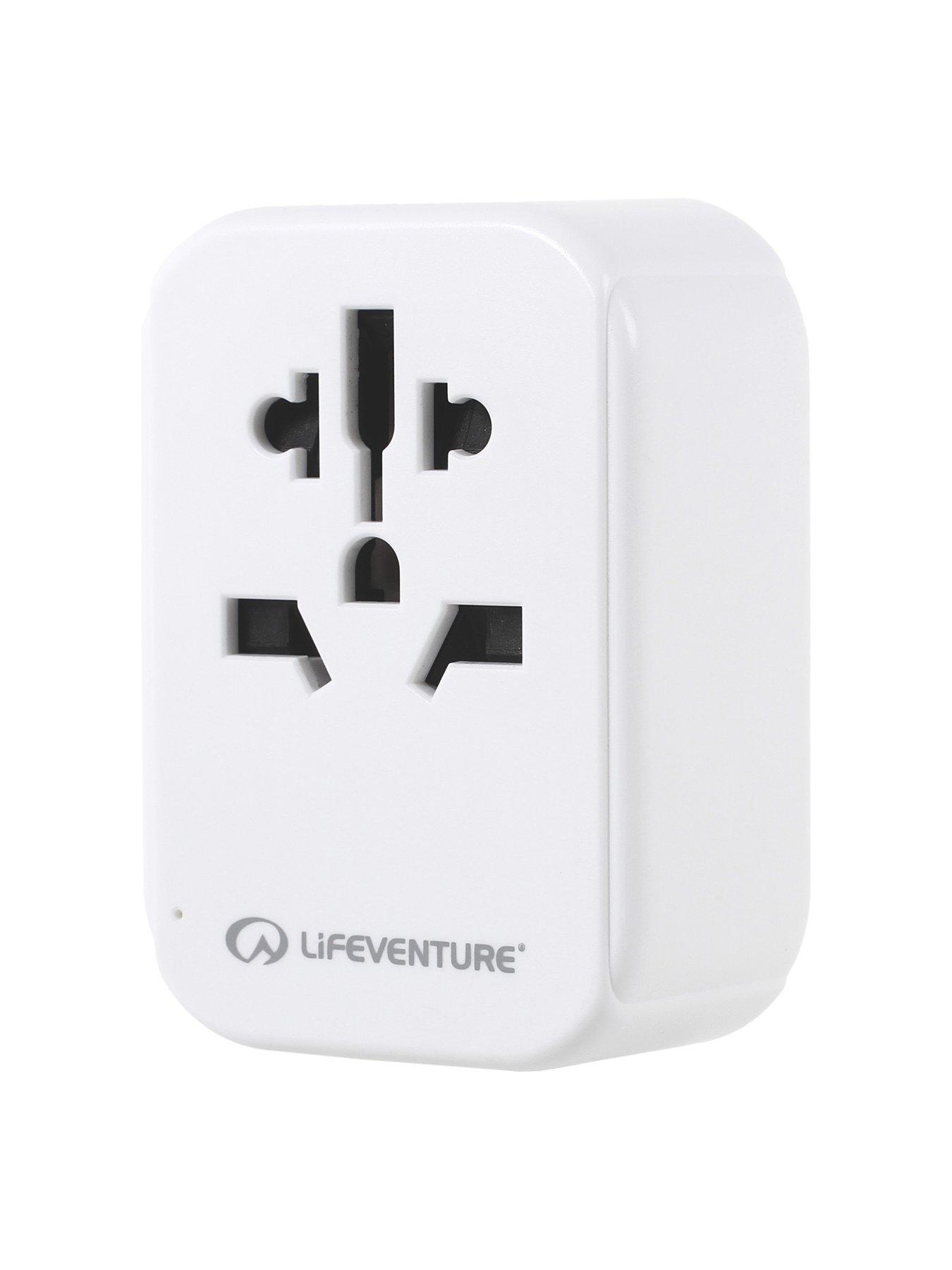  image of lifeventure-european-travel-adaptor-with-usb-usb-c