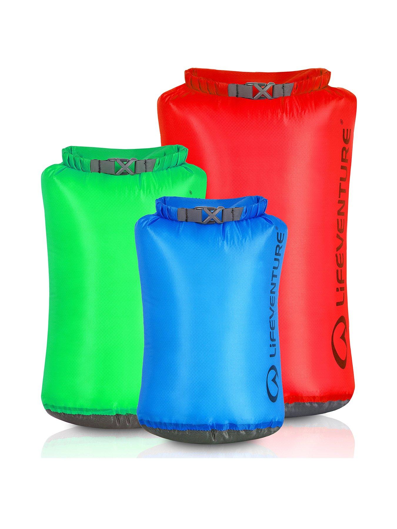 Lifeventure Ultralight Dry Bag Multipack (5L, 10L, 25L) - Multicolour