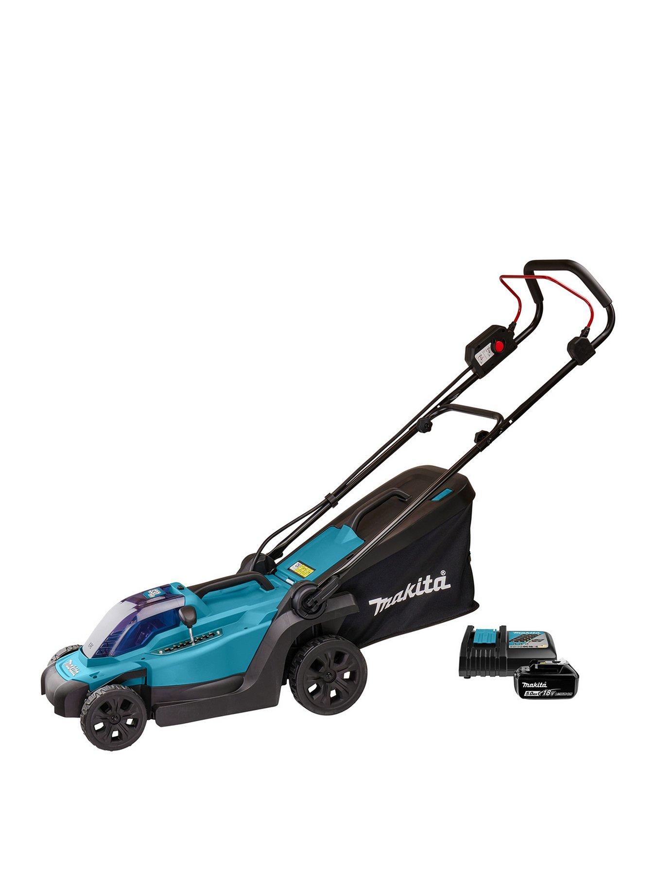 Makita 18V 33cm Lawn Mower 1 X 5Ah Battery  &  Fast Charger (16Kg)