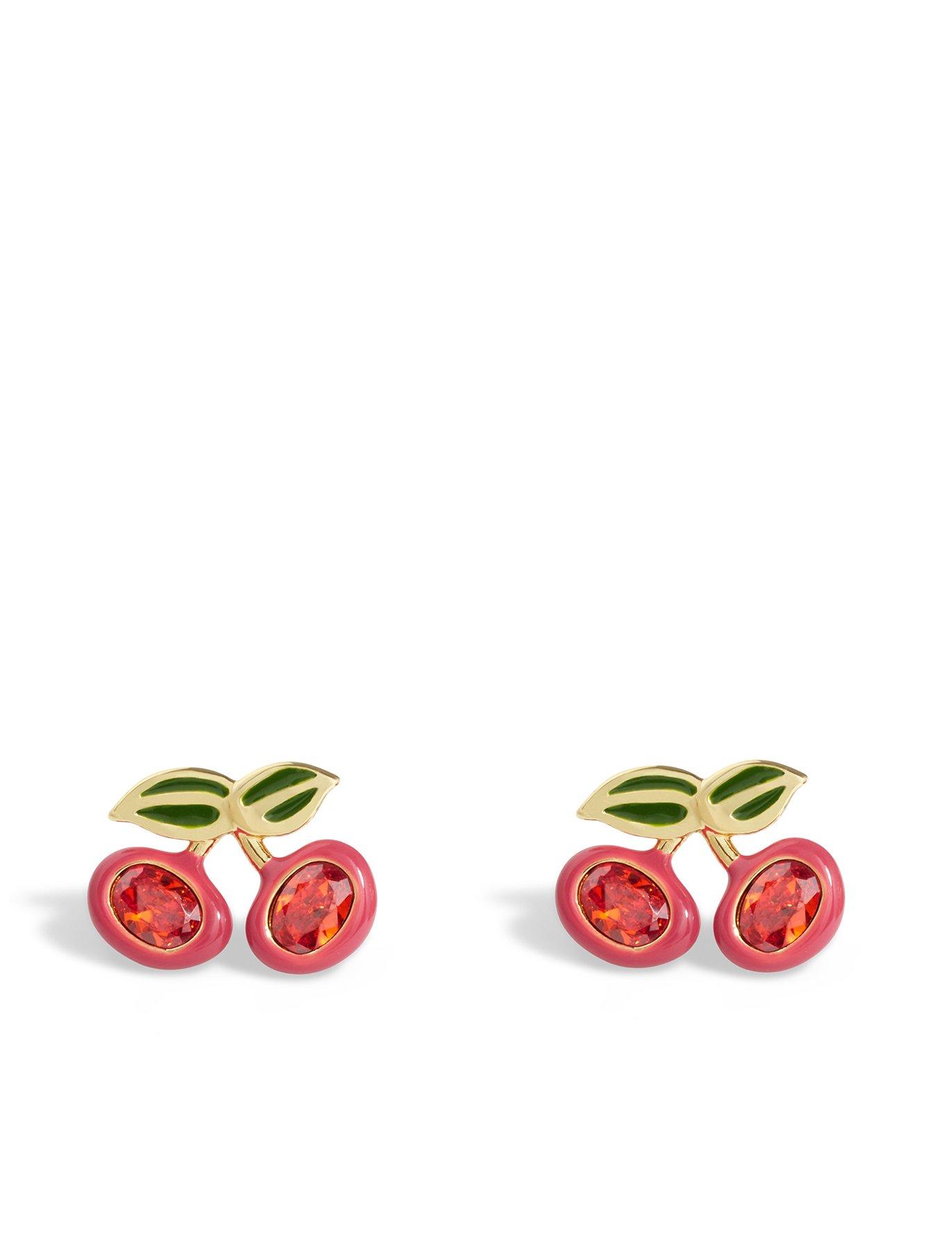 Image 1 of 3 of COACH Cherry Stud Earrings