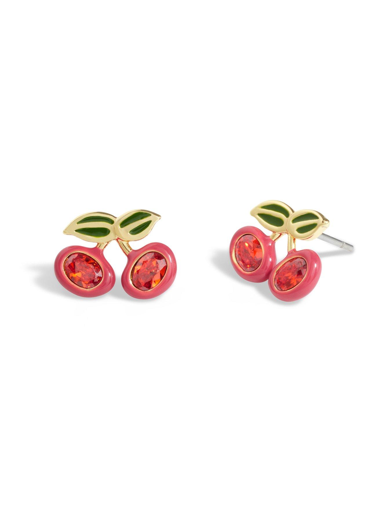 Image 3 of 3 of COACH Cherry Stud Earrings