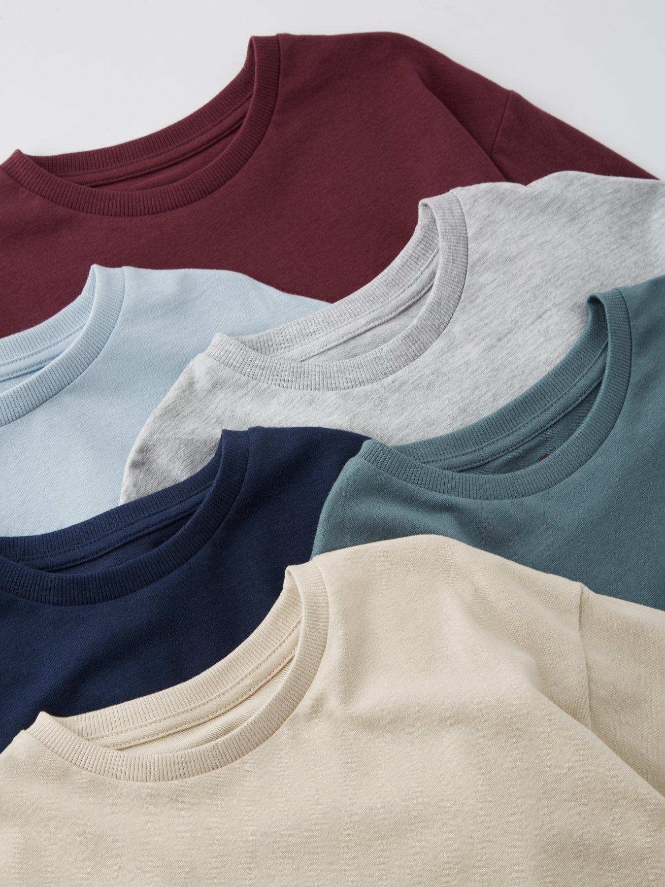 Image 2 of 3 of Mini V by Very Boys 6 Pack Long Sleeve T-Shirts - Multi