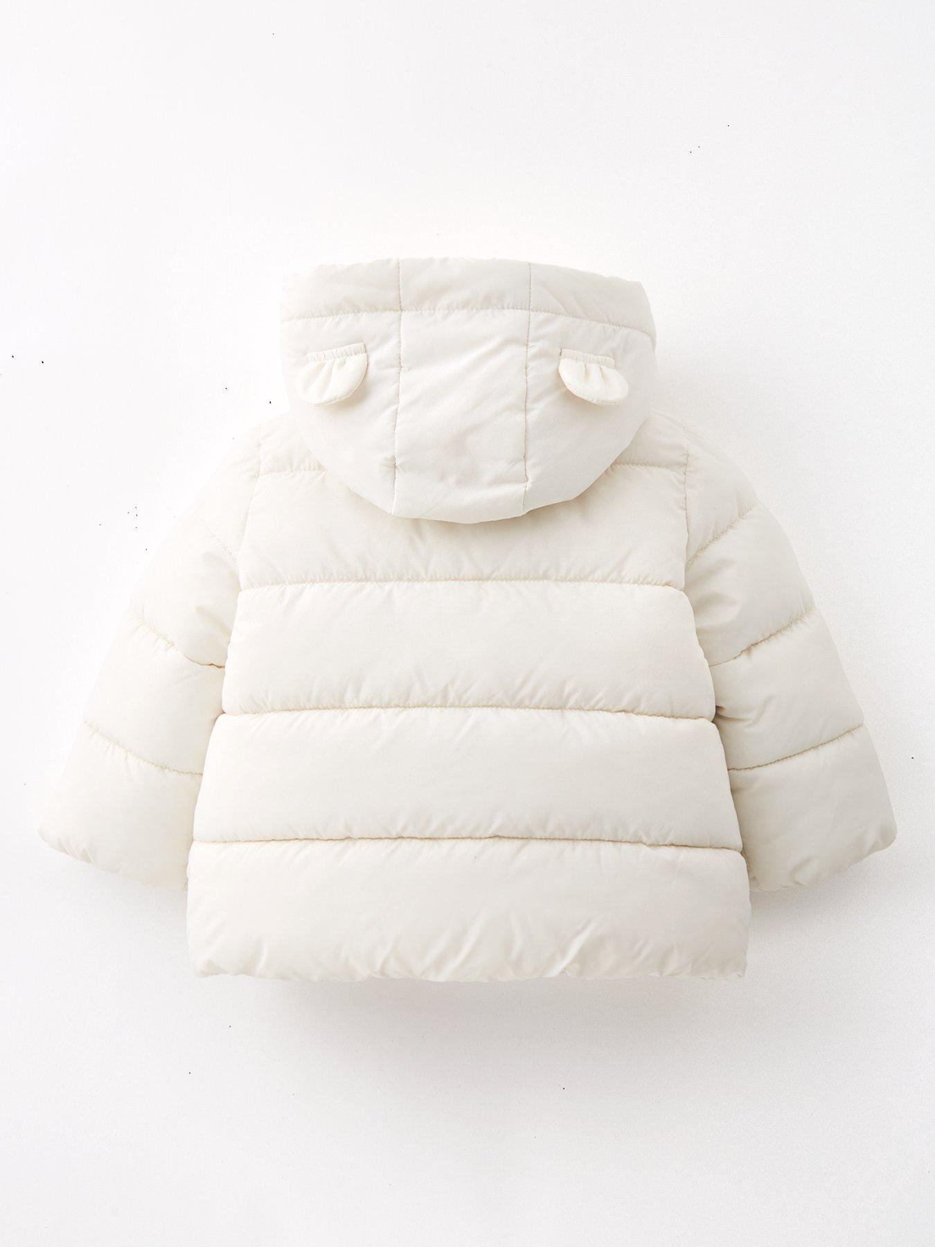 Image 2 of 4 of Mini V by Very Mini V by Very Baby Unisex Padded Novelty Jacket (0-3 months - 18-24 months) - Cream